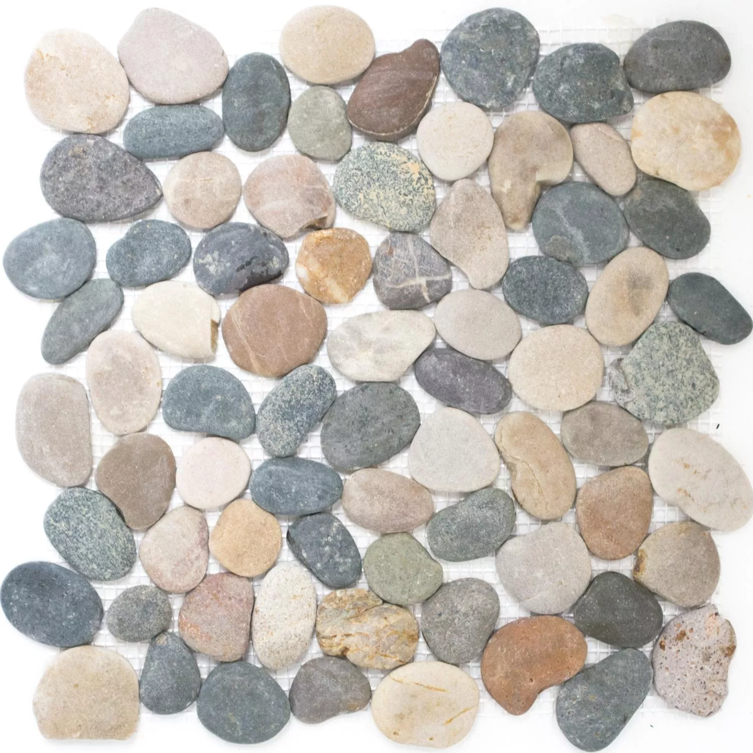 Joen Kiviä Luonnonkivi Mosaiikki Laatat Doha Beige Harmaa Musta Joen Kiviä Luonnonkivi Mosaiikki Laatat Doha Beige Harmaa Musta