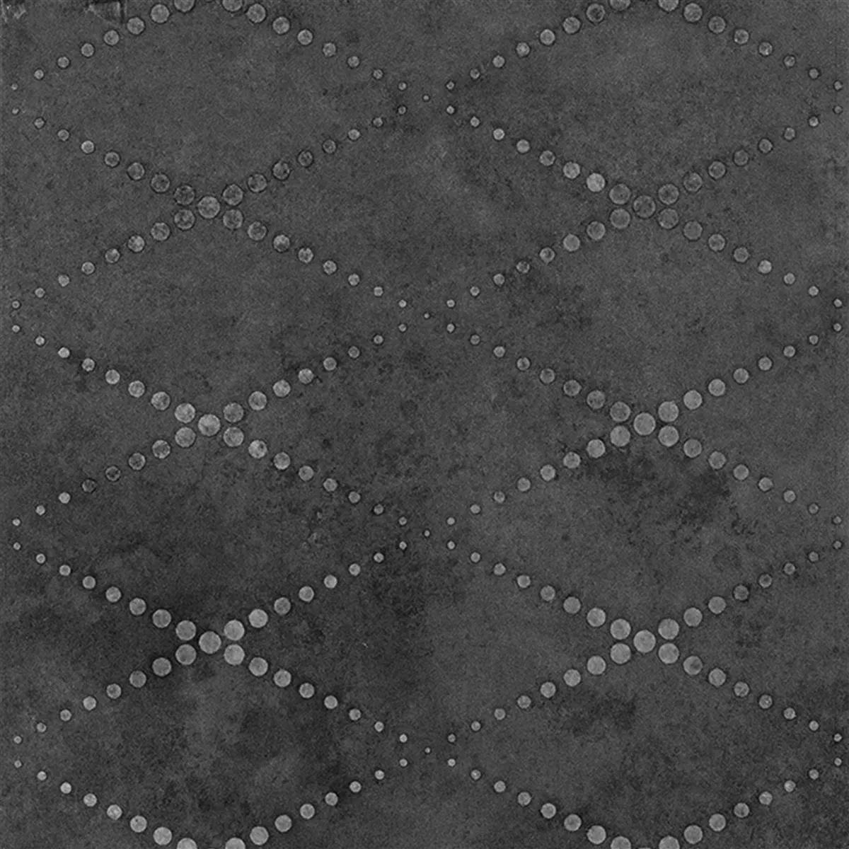 Lattialaatat Chicago Metallin Näköinen Antrasiitti R9 - 18,5x18,5 cm Pattern