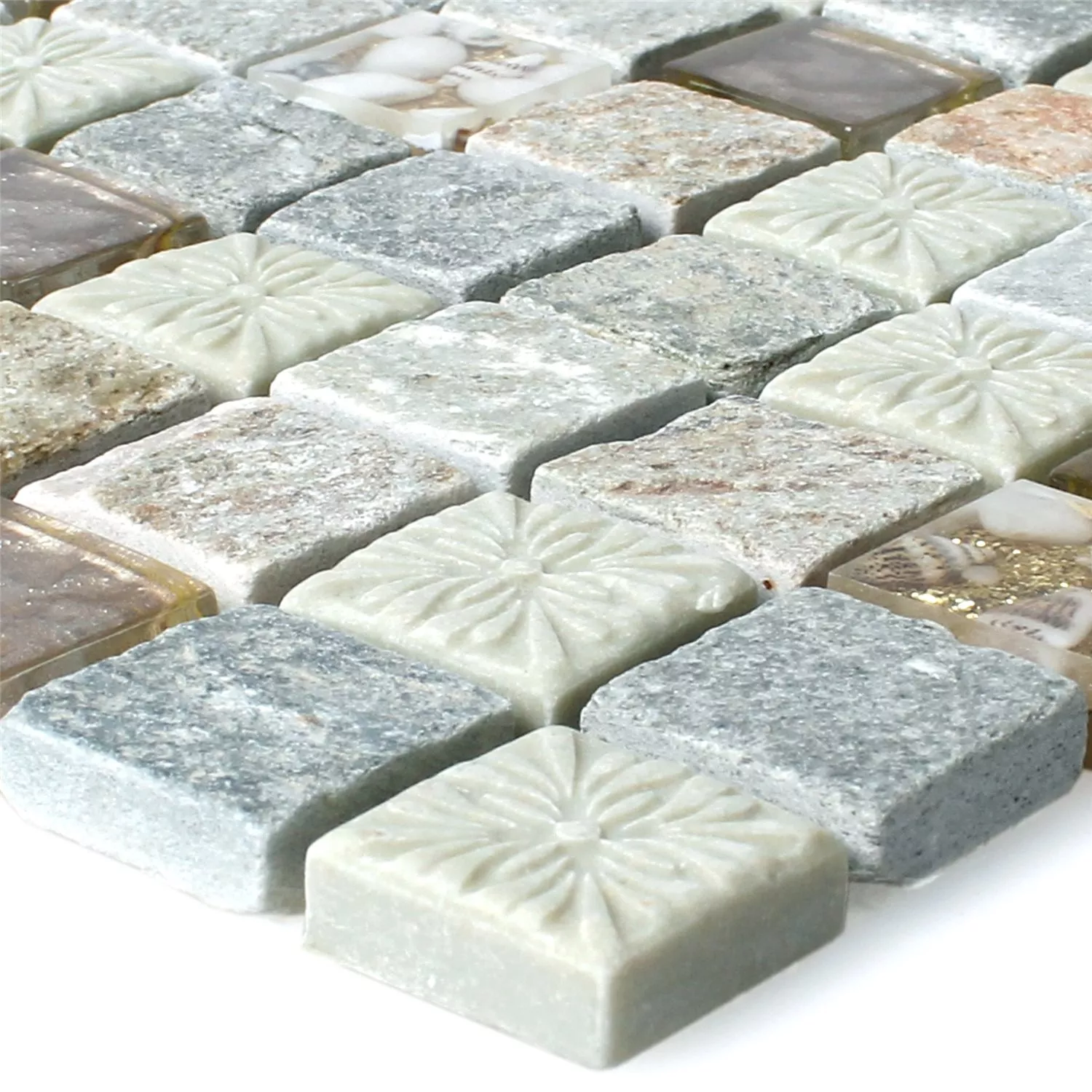 Mosaiikki Laatat Harmonia Kulta Beige