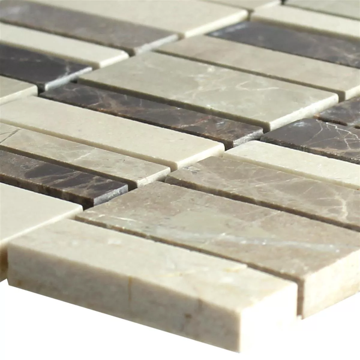 Marmori Mosaiikki Laatat Sunbury Ruskea Beige Marmori Mosaiikki Laatat Sunbury Ruskea Beige