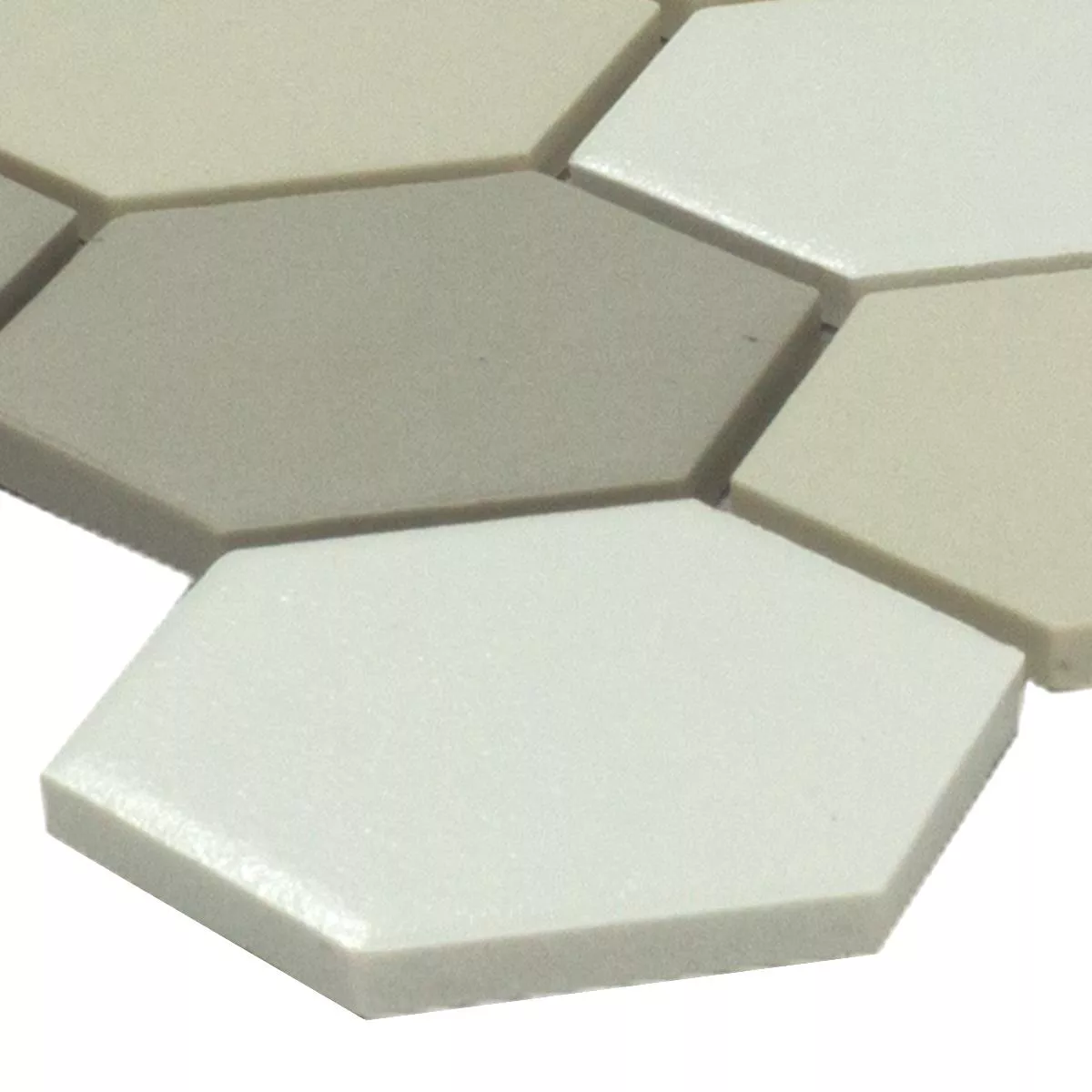 Keramiikka Mosaiikki Laatta Kuusikulmio Bern Beige Harmaa Keramiikka Mosaiikki Laatta Kuusikulmio Bern Beige Harmaa