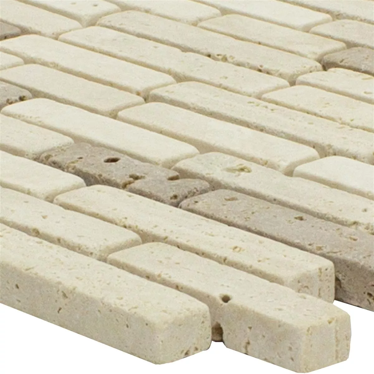 Marmori Luonnonkivi Mosaiikki Laatat Tuscania Brick Beige