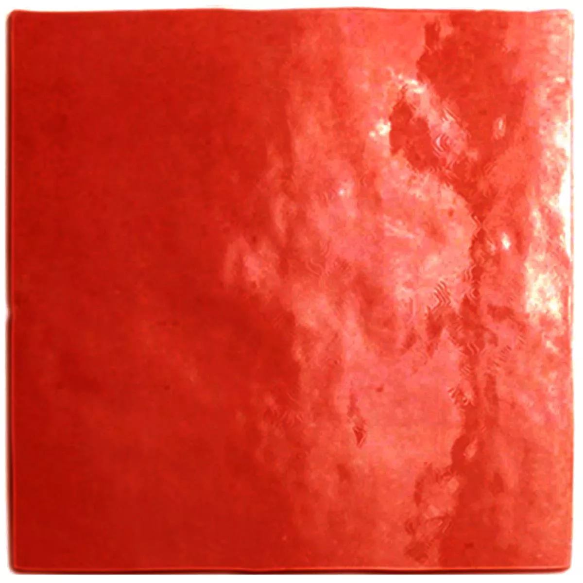 Seinälaatta Rebecca Aaltoileva Punainen 16,2x16,2cm
