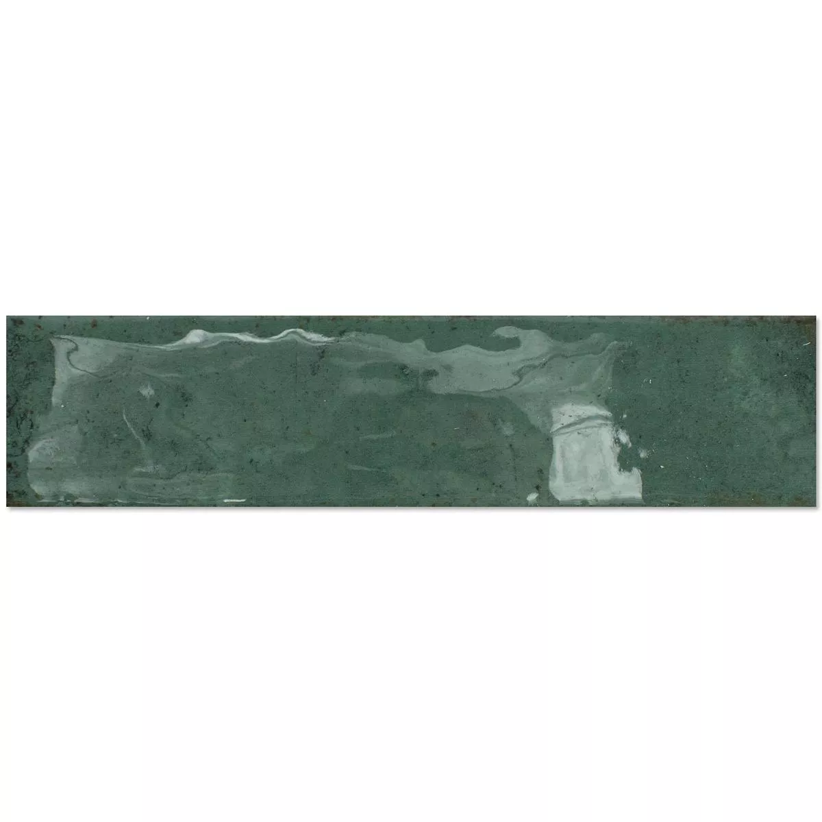 Seinä Tiilet Kiowa Kimaltelevaa Aaltoileva Vihreä 6x25cm Seinä Tiilet Kiowa Kimaltelevaa Aaltoileva Vihreä 6x25cm