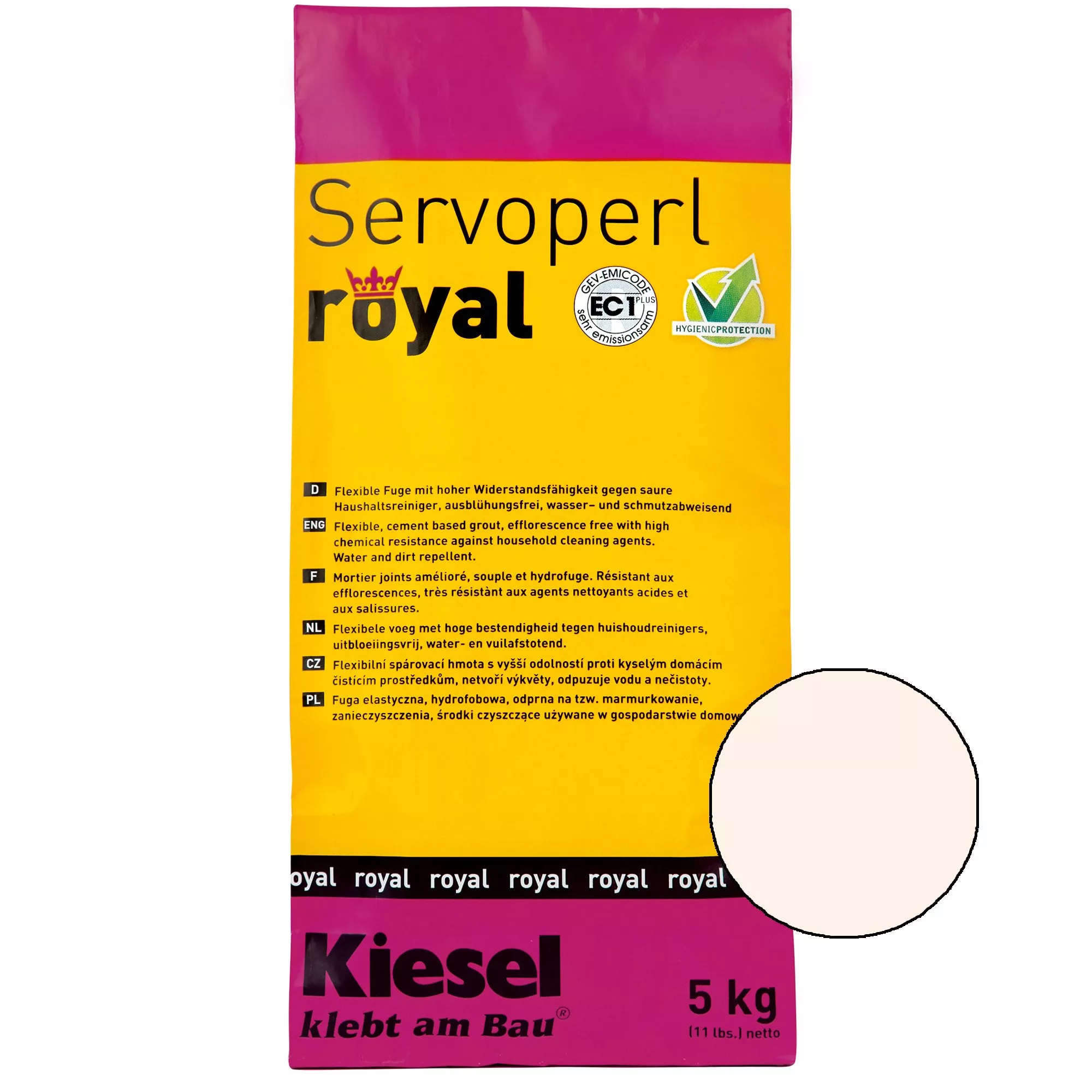 Kiesel Servoperl royal - saumaseos - 5 kg Pergamon