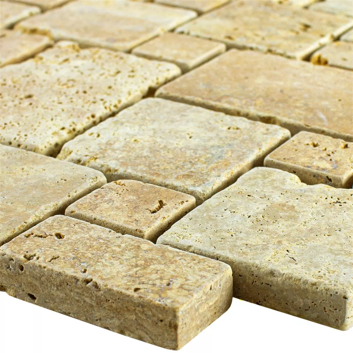 Luonnonkivi Travertiini Mosaiikki Laatat LaGrange Kulta Luonnonkivi Travertiini Mosaiikki Laatat LaGrange Kulta