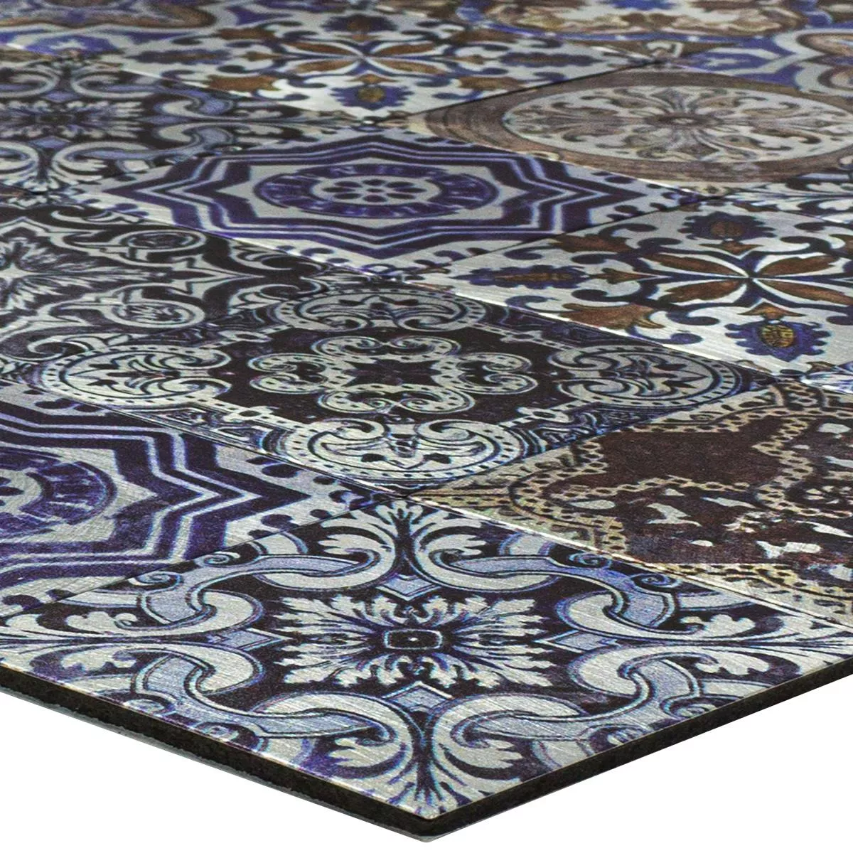 Mosaiikki Laatat Metalli Retro Livorno Itseliimautuva Mosaiikki Laatat Metalli Retro Livorno Itseliimautuva