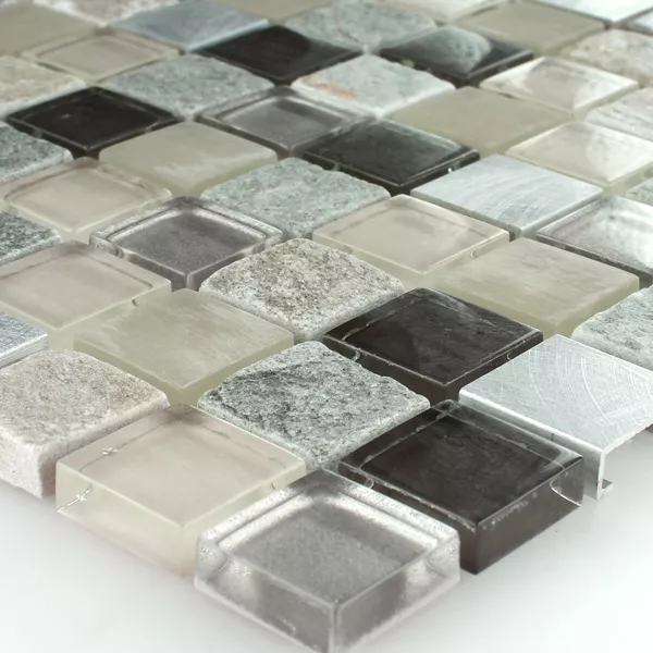 Alu Lasi Luonnonkivi Kvartsiitti Mosaiikki Laatat