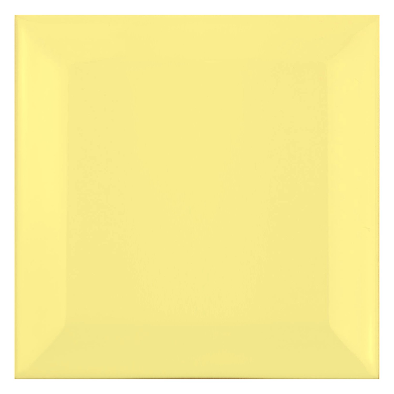 Metro laatta Keltainen Himmeä 10x10 cm Fasetilla Catarina Amarillo
