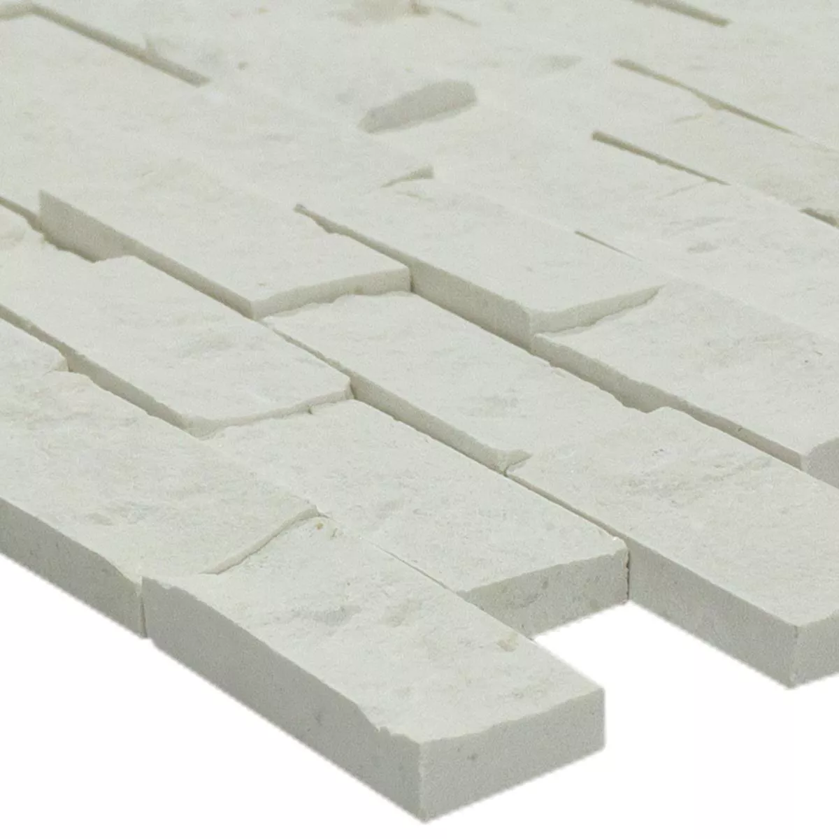 Mosaiikki Laatta Luonnonkivi Medina Valkoinen