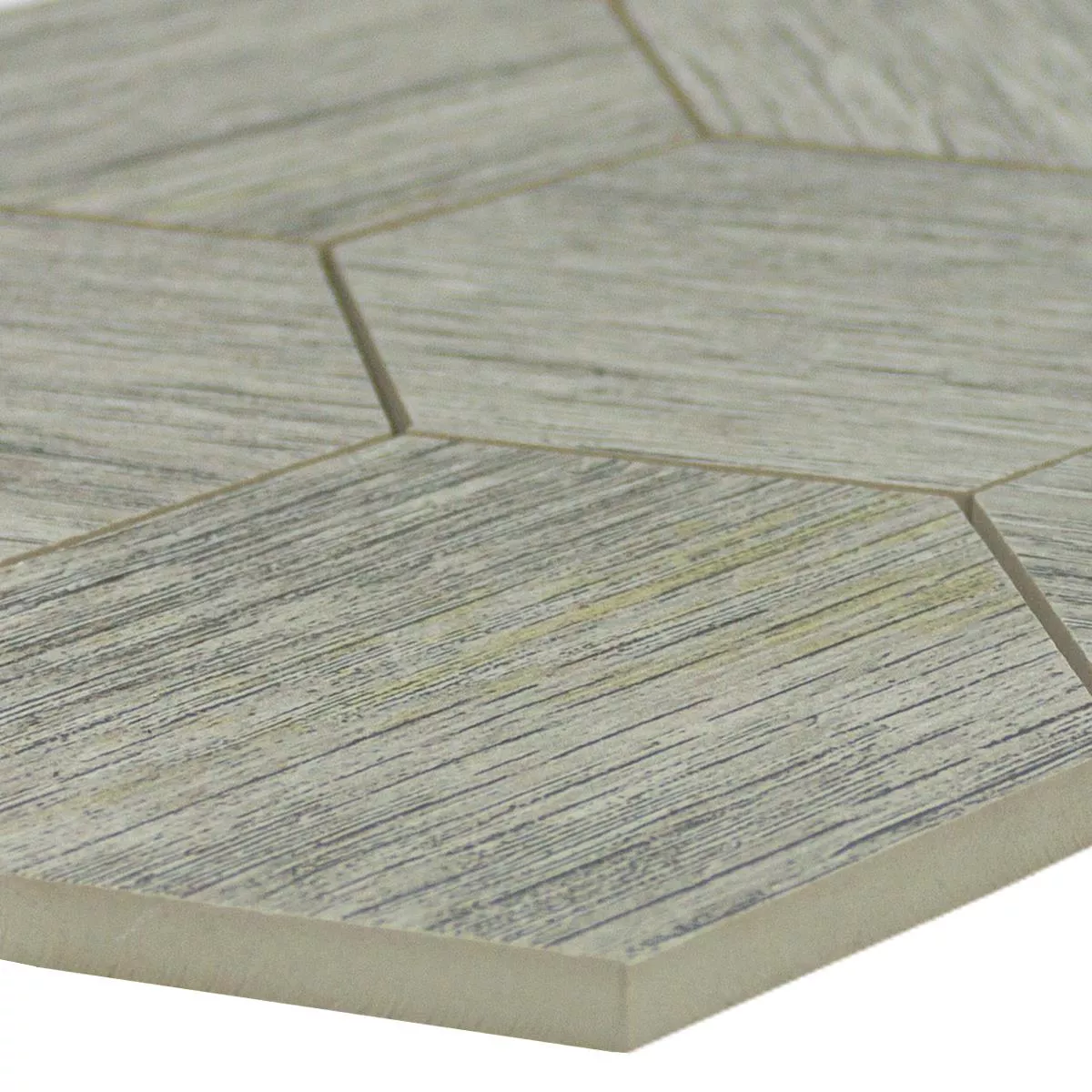 Posliinikivitavarat Mosaiikki Laatat Kuusikulmio Straubing Harmaa Posliinikivitavarat Mosaiikki Laatat Kuusikulmio Straubing Harmaa