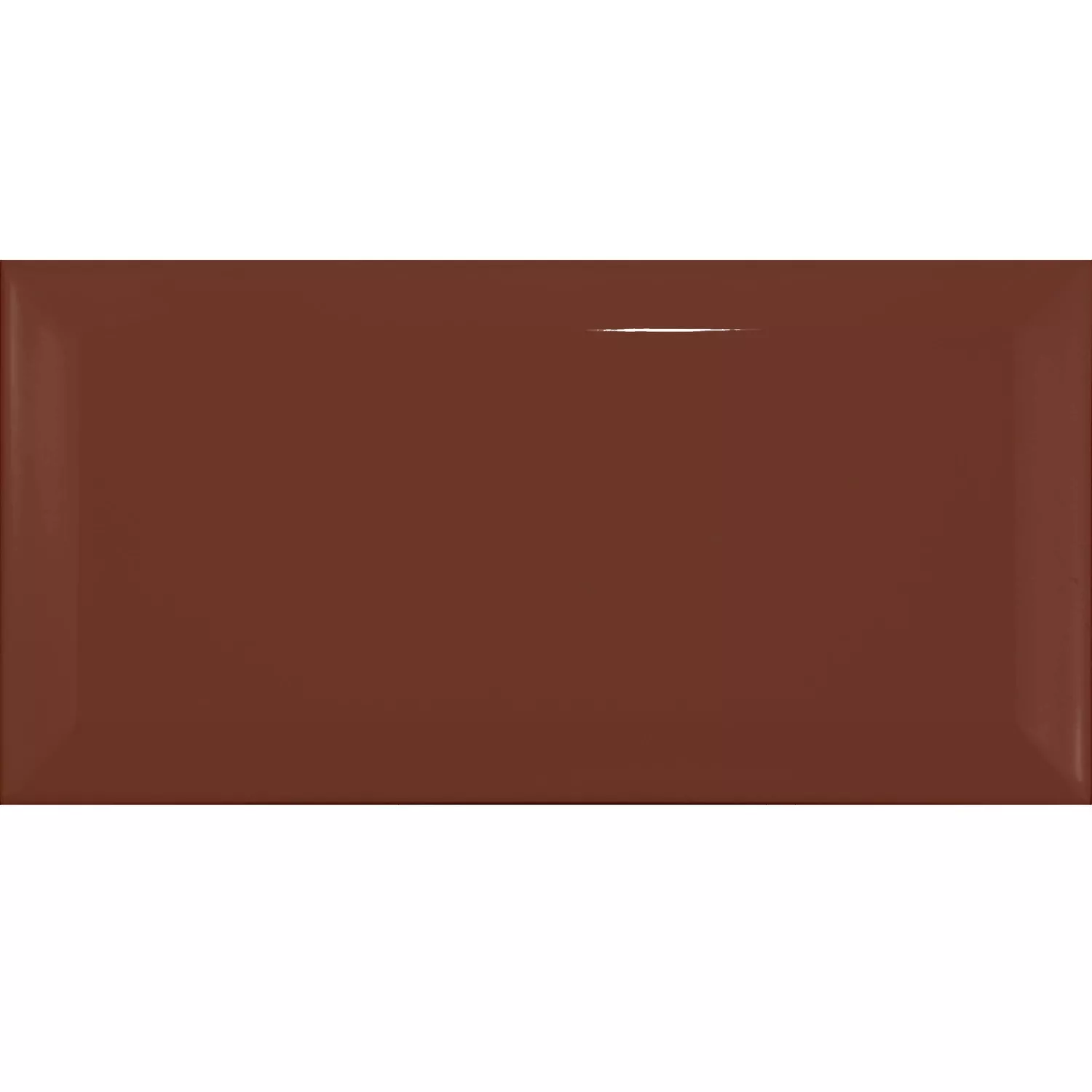 Metro laatta Ruskea Kimaltelevaa 7,5x15 cm Fasetilla Pitcox Marron