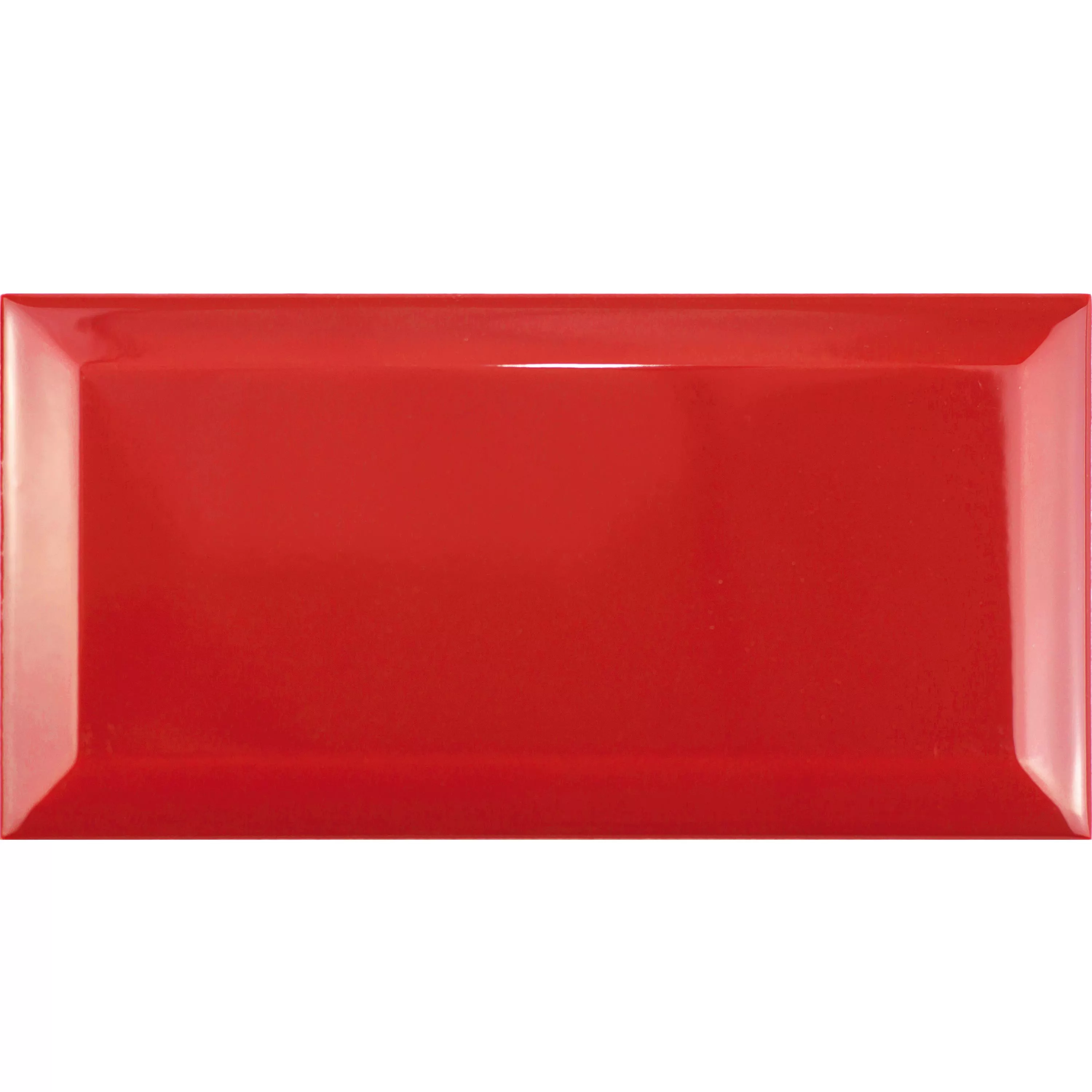 Metro Seinä Tiilet Brussel Fasetilla 10x20x0,7cm Rojo Metro Seinä Tiilet Brussel Fasetilla 10x20x0,7cm Rojo