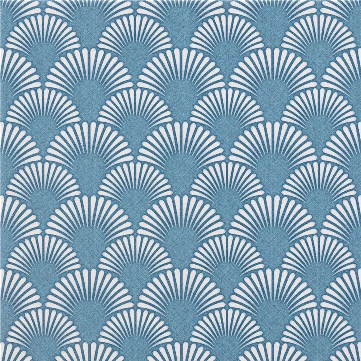 Lattialaatat Sementin Näköinen Wildflower Sininen Sisustus 18,5x18,5cm
