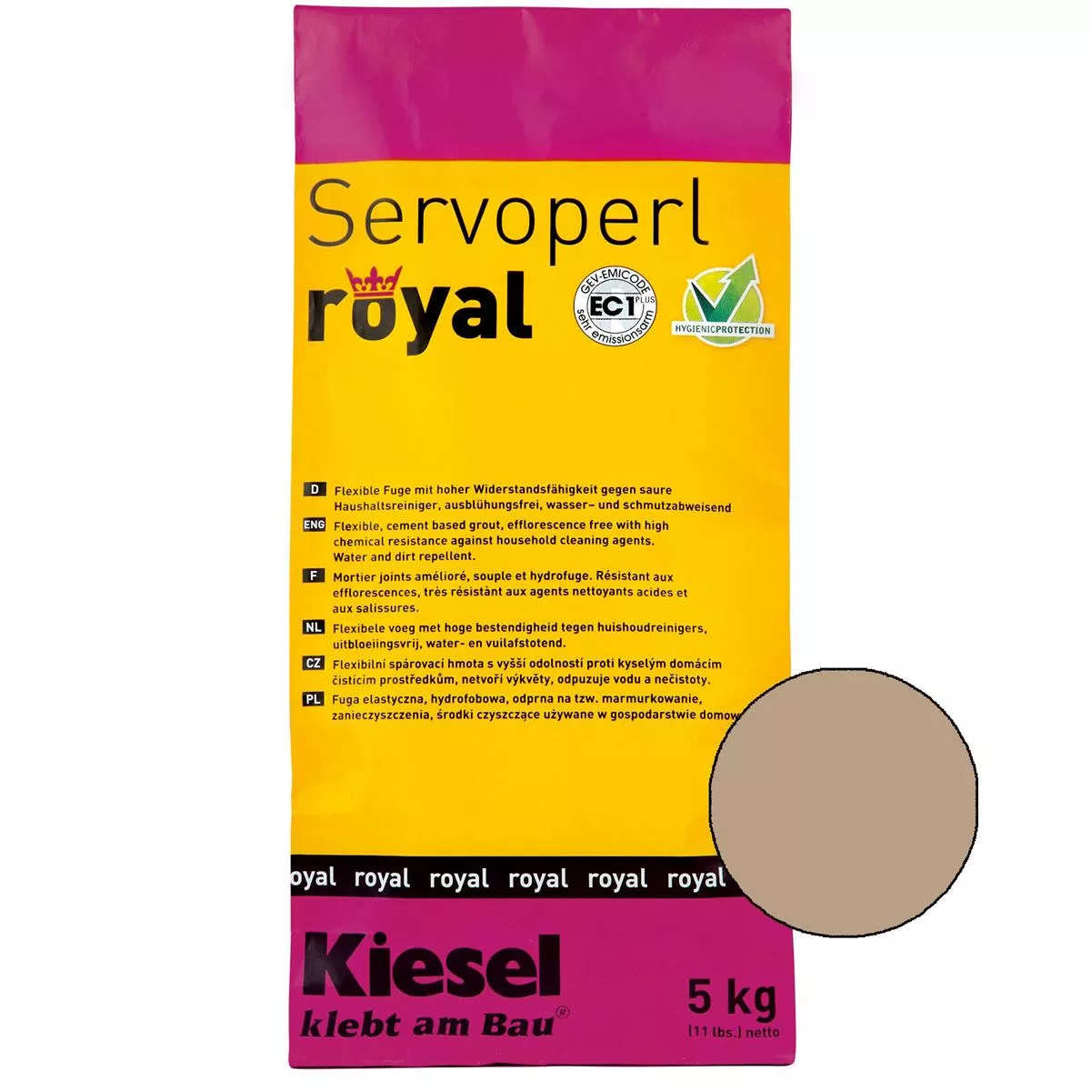Kiesel Servoperl royal - saumaseos - 5 kg aavikkohiekkaa