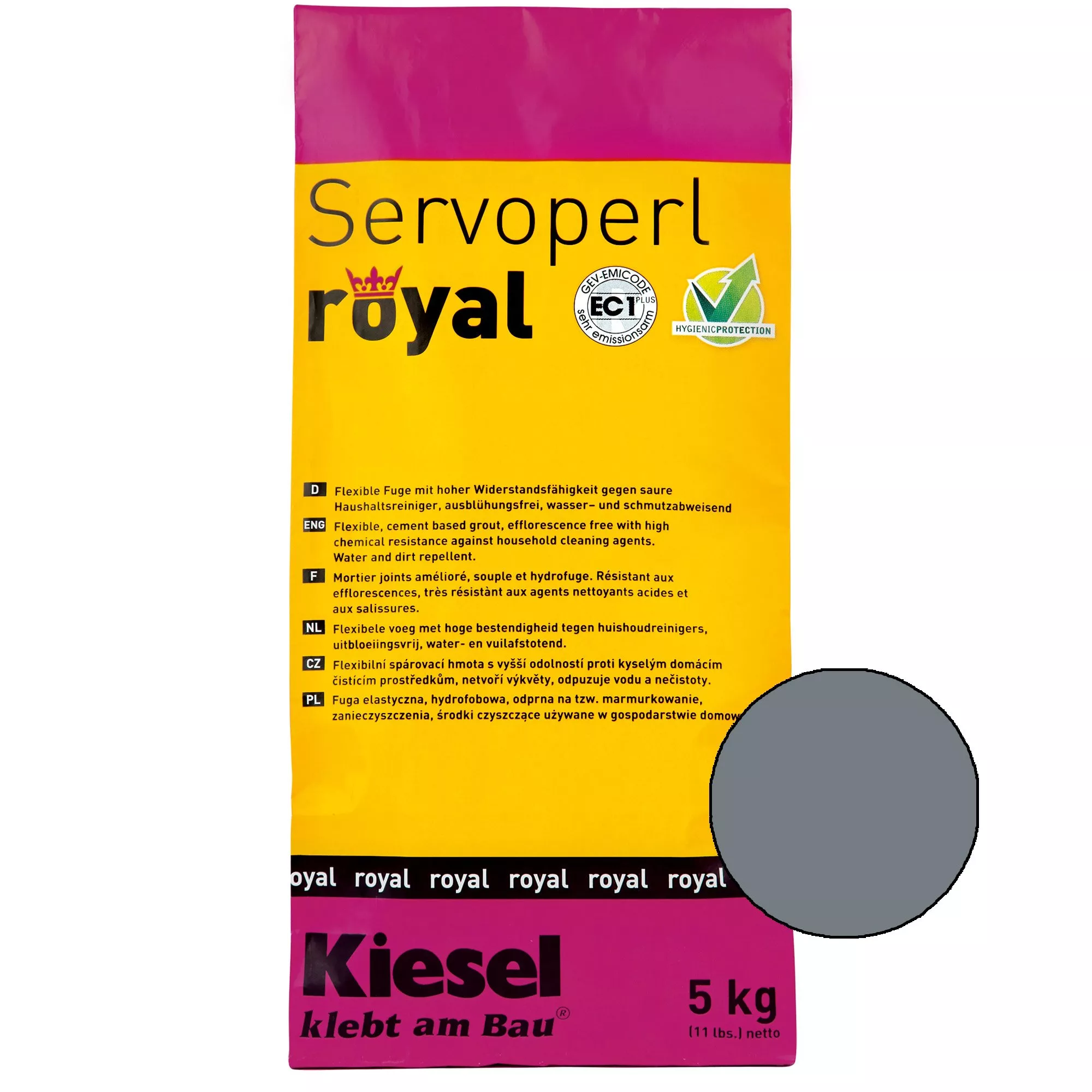 Kiesel Servoperl royal - saumayhdiste - 5kg basalttia