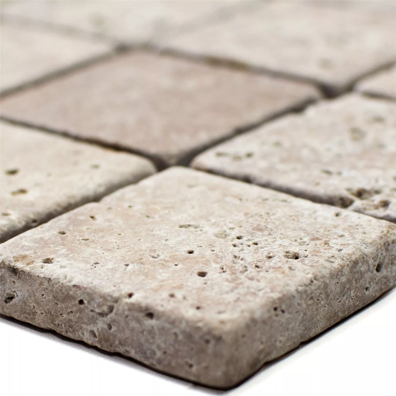 Mosaiikki Laatat Travertiini Patara Noce 48 Mosaiikki Laatat Travertiini Patara Noce 48
