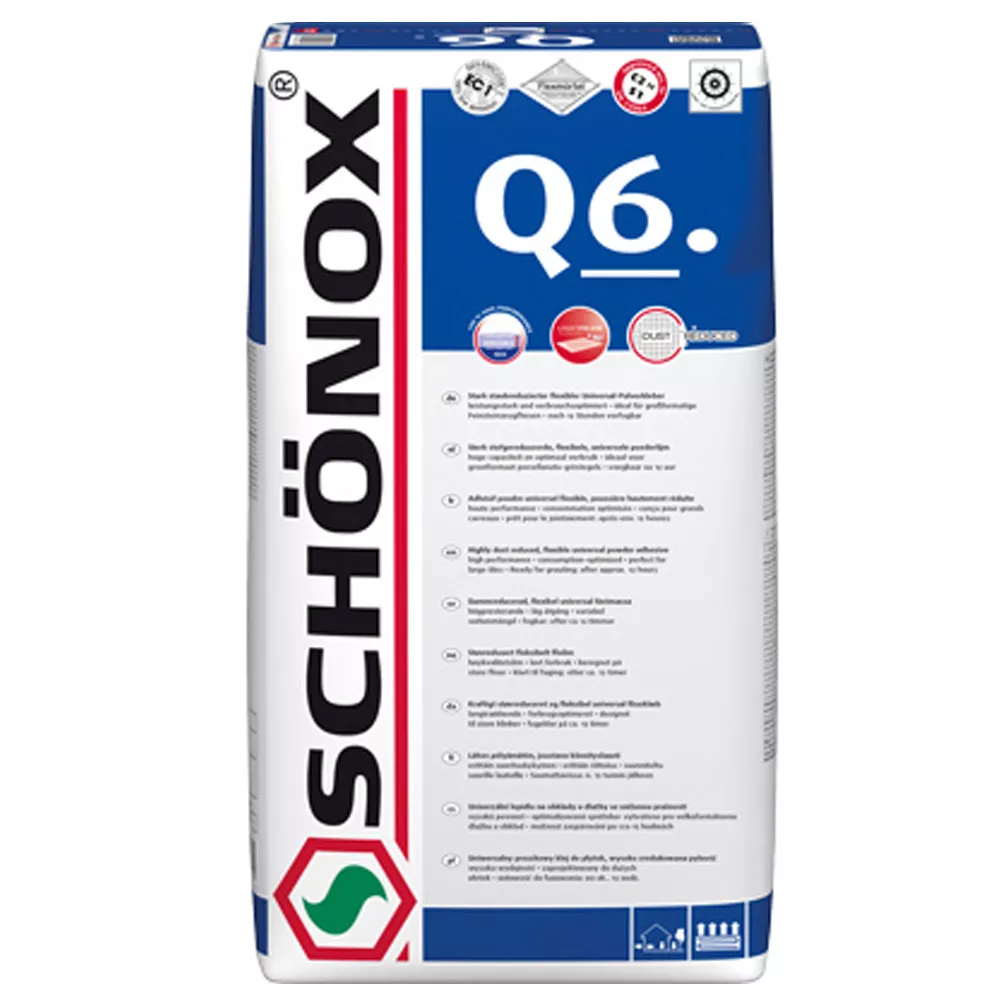 Laattaliima Schönox Q6 - (seinä- ja lattia) yleisliima (25 kg)