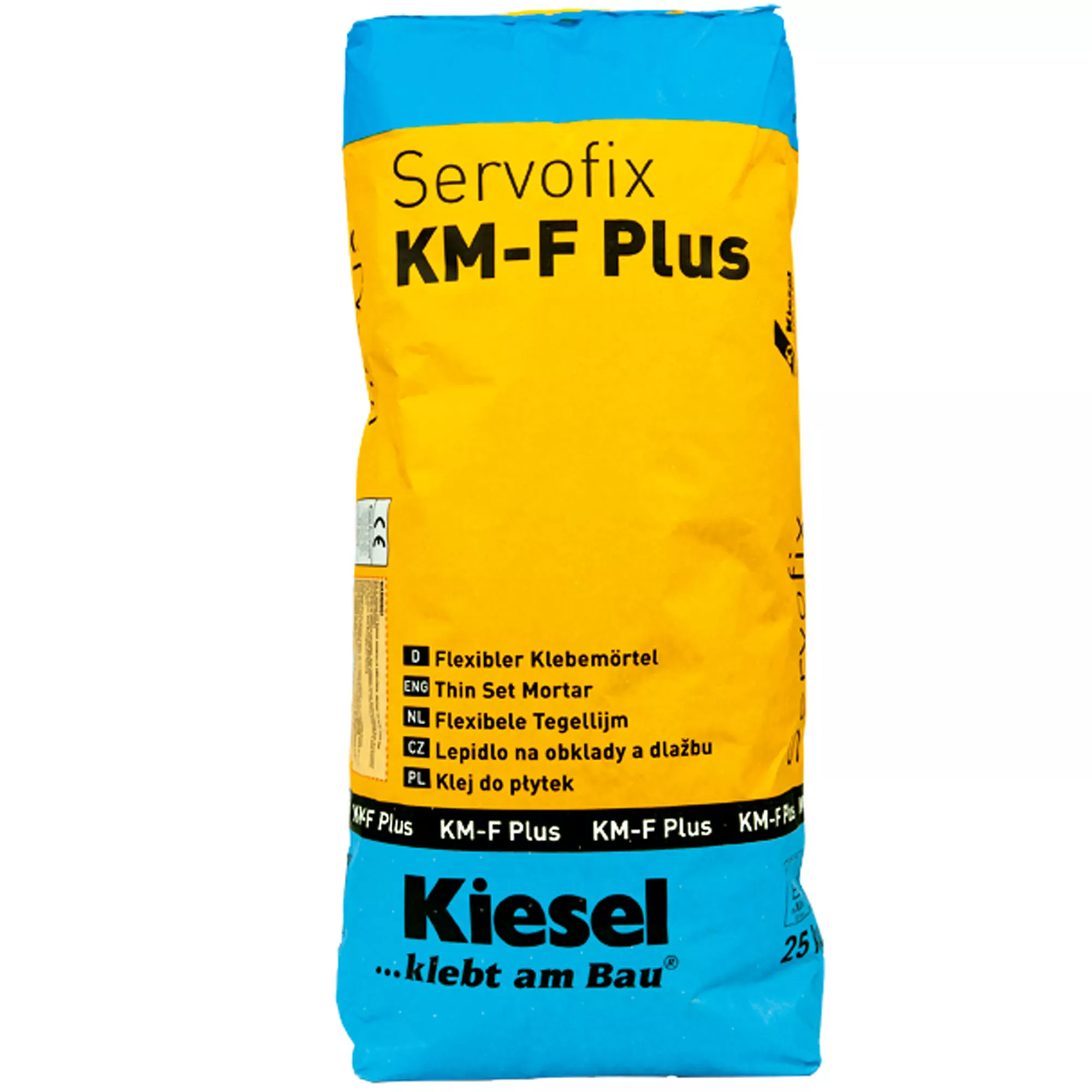 Kiesel-laattaliima Servofix KM-F Plus - joustava liimalama 25 kg