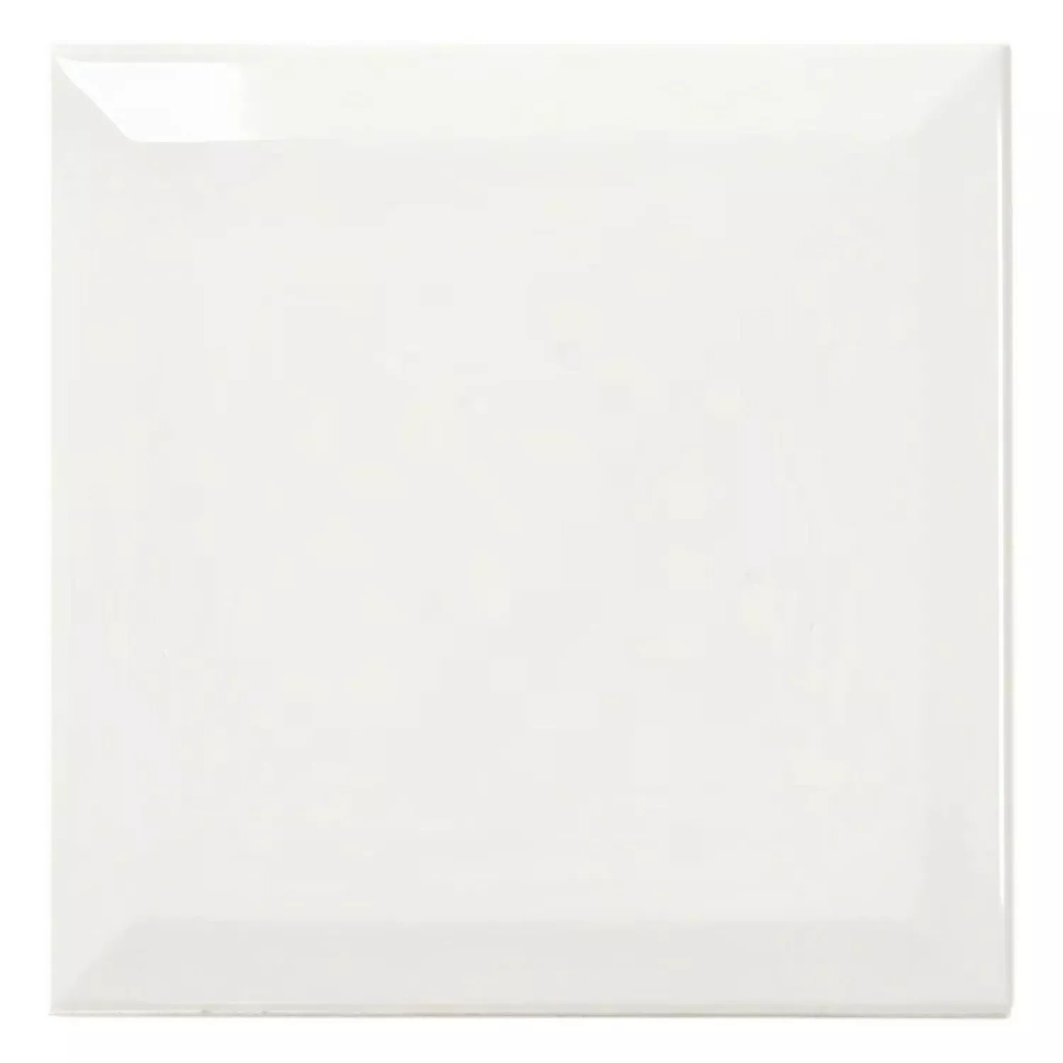 Metro laatta Valkoinen Kimaltelevaa 15x15 cm Fasetilla Eris Blanco