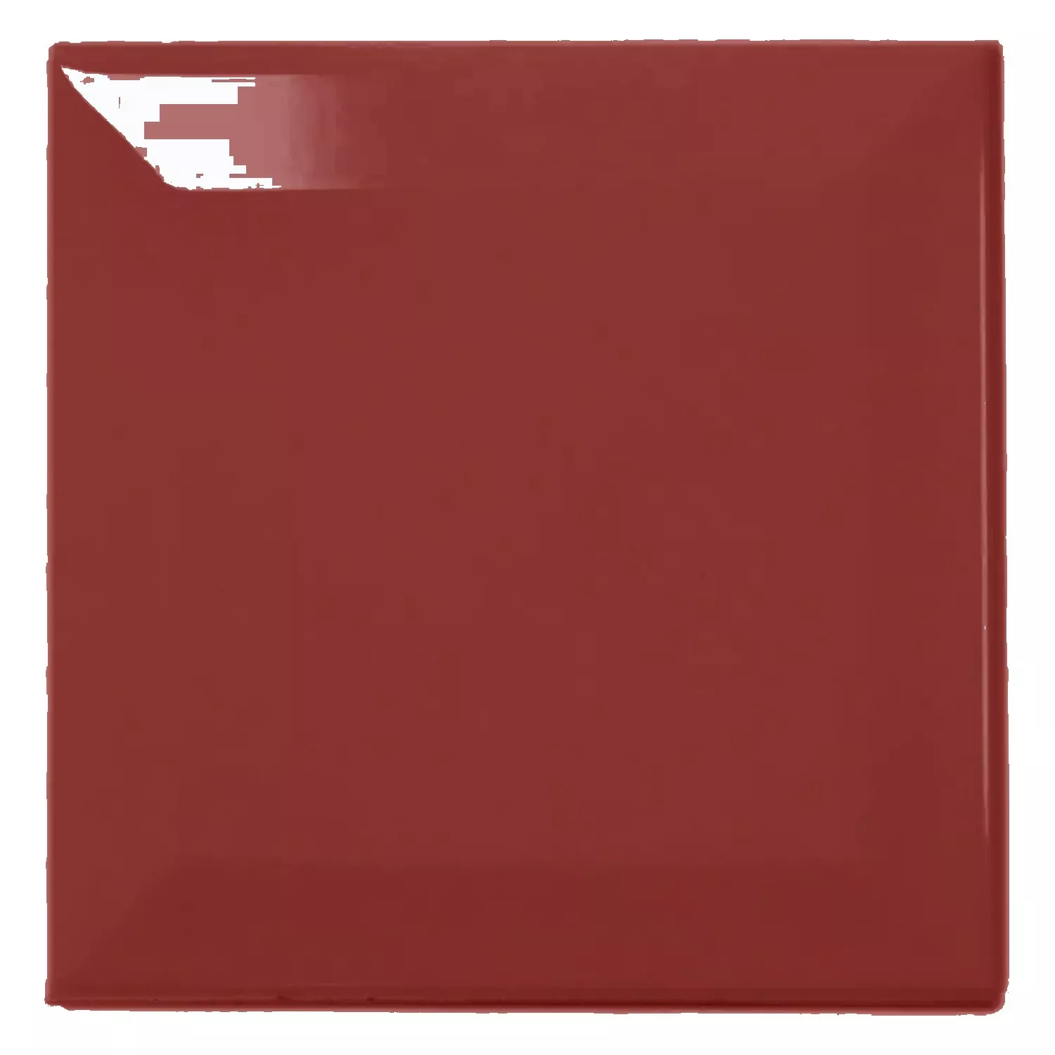 Metro laatta Punainen Kimaltelevaa 10x10 cm Fasetilla Catarina Burdeos