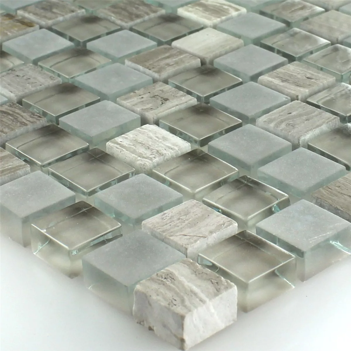 Mosaiikki Laatat Lasi Marmori Burlywood 15x15x8mm