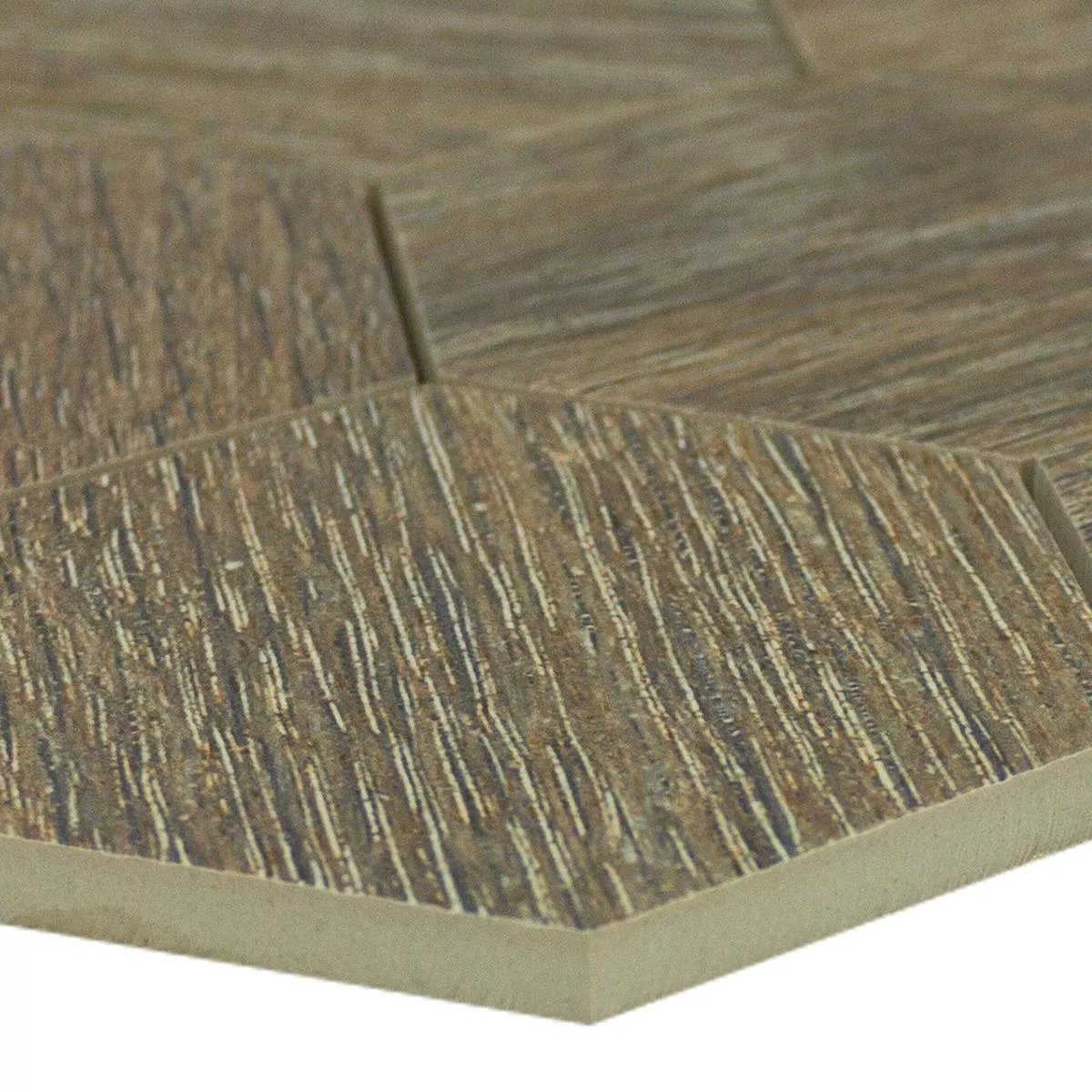 Posliinikivitavarat Mosaiikki Laatat Kuusikulmio Straubing Ruskea Posliinikivitavarat Mosaiikki Laatat Kuusikulmio Straubing Ruskea