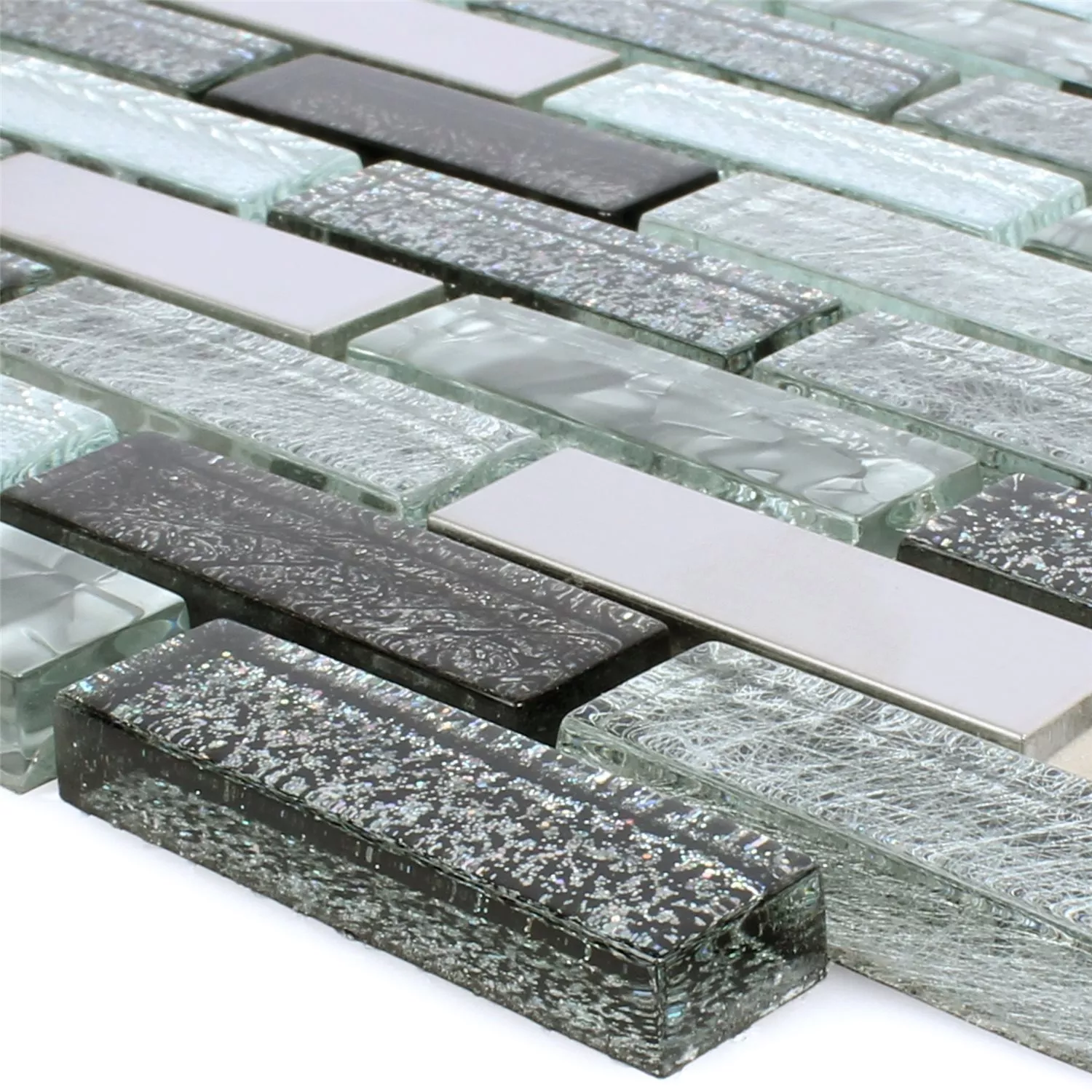 Mosaiikki Laatat Felicitas Hopea Harmaa Musta