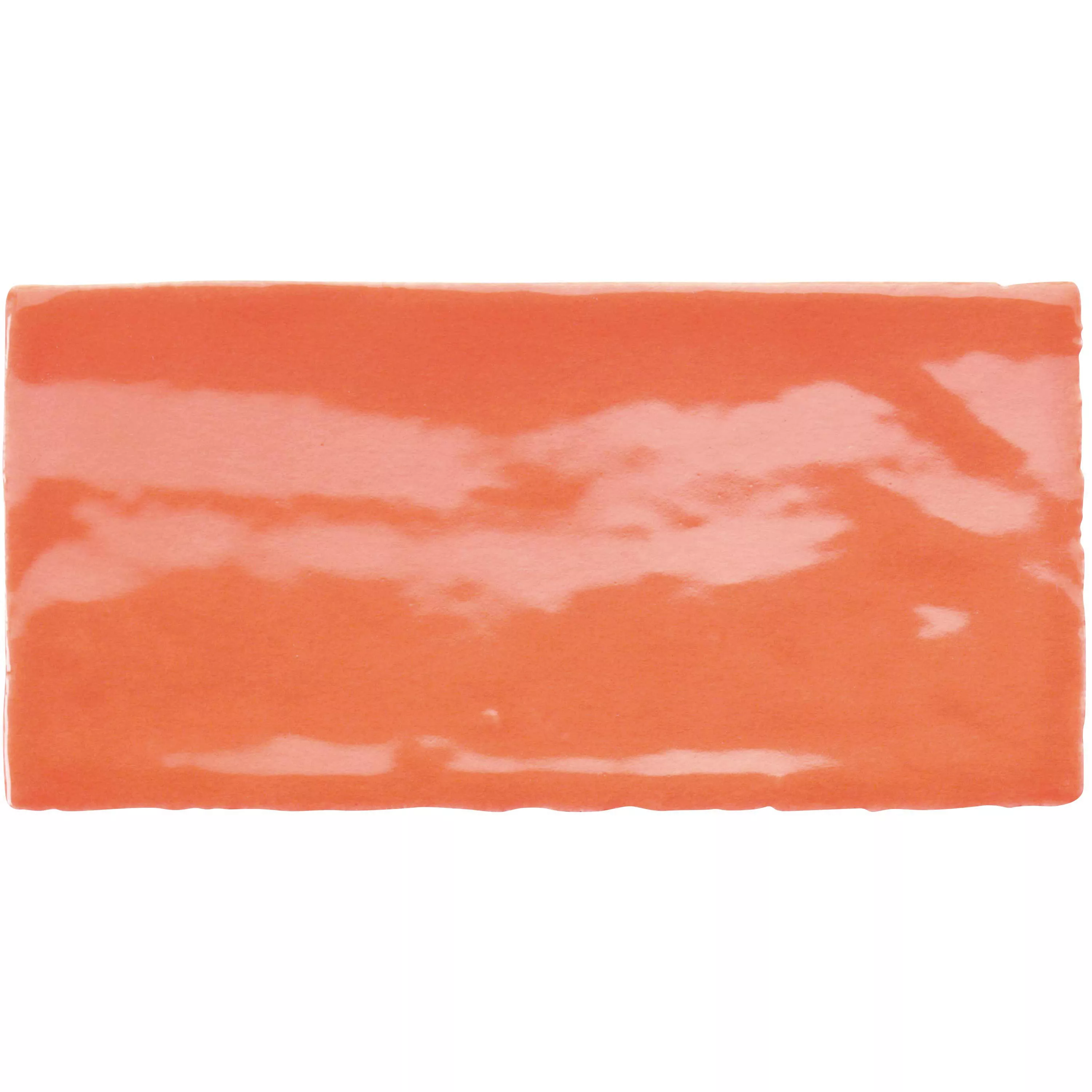 Seinälaatta Algier Käsintehty 7,5x15cm Oranssi