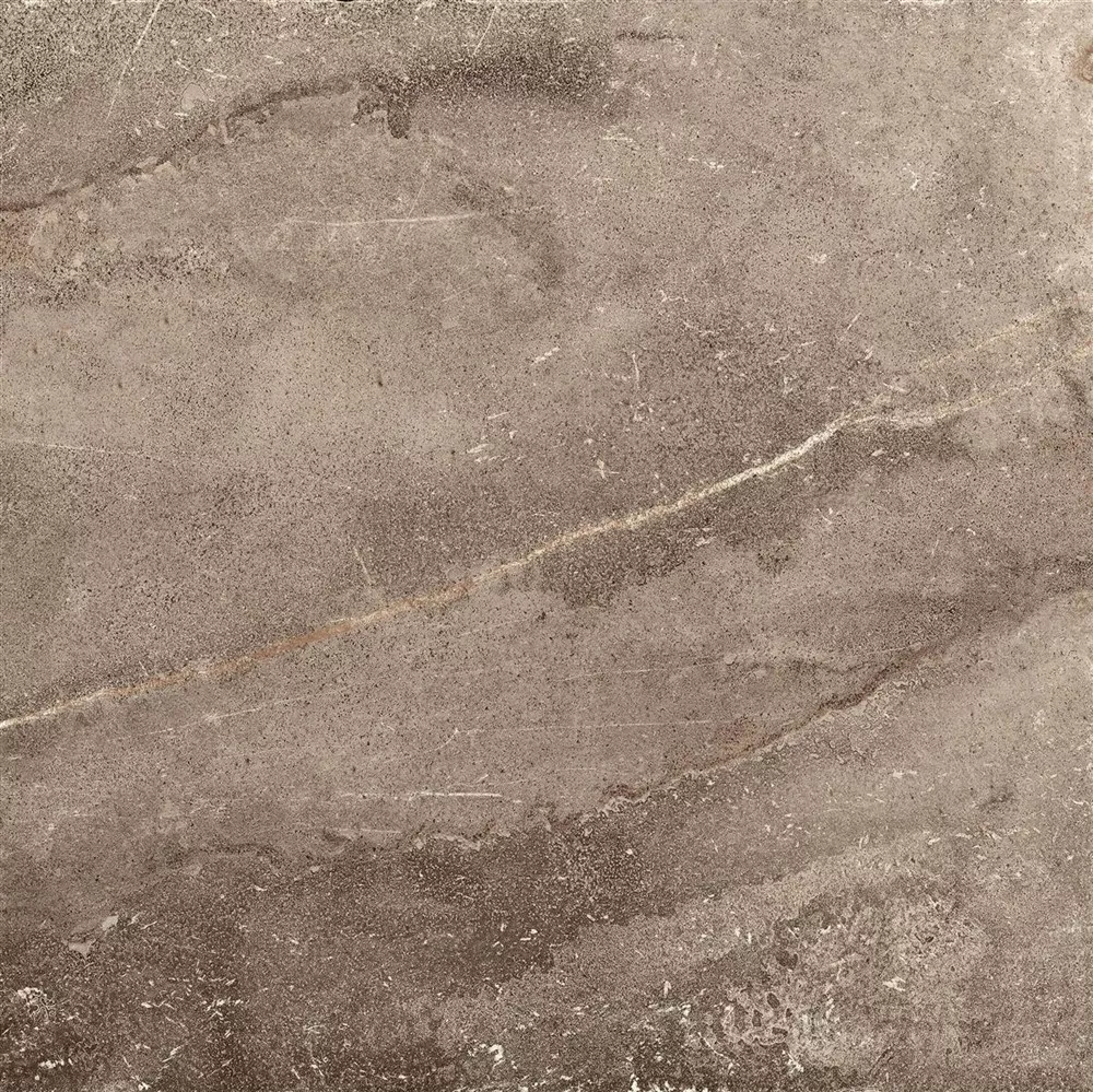 Lattialaatat Detmold Luonnonkiven Ulkonäkö 60x60cm Ruskea