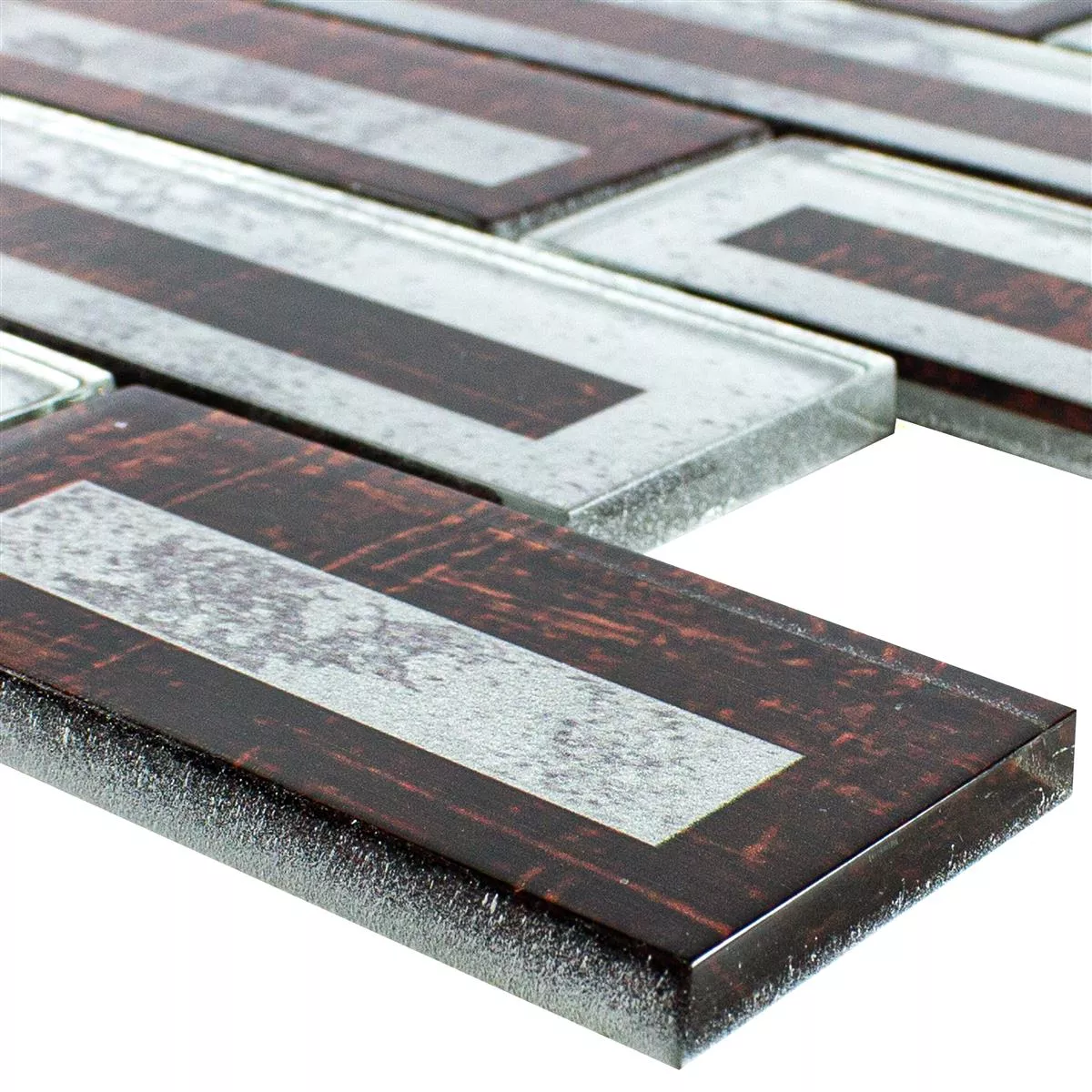 Lasimosaiikki Laatat Romans 2D Vaikutus Ruskea Lasimosaiikki Laatat Romans 2D Vaikutus Ruskea