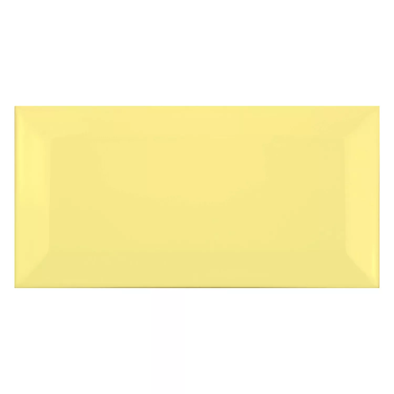 Metro laatta Keltainen Himmeä 7,5x15 cm Fasetilla Pitcox Amarillo