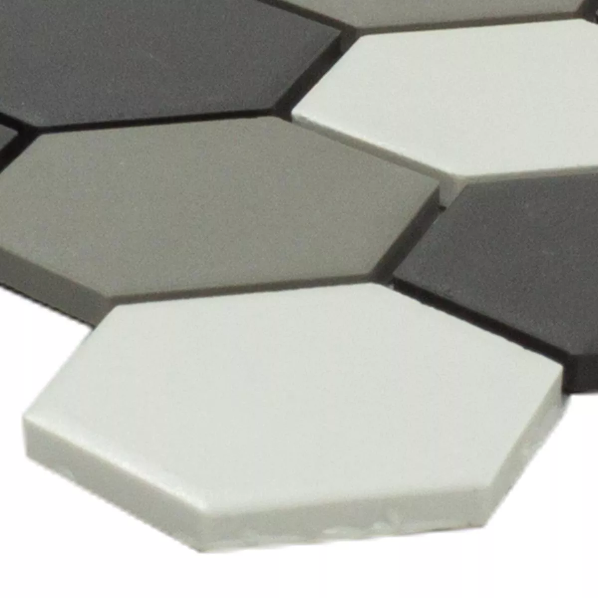 Keramiikka Mosaiikki Laatta Kuusikulmio Bern Musta Valkoinen Keramiikka Mosaiikki Laatta Kuusikulmio Bern Musta Valkoinen