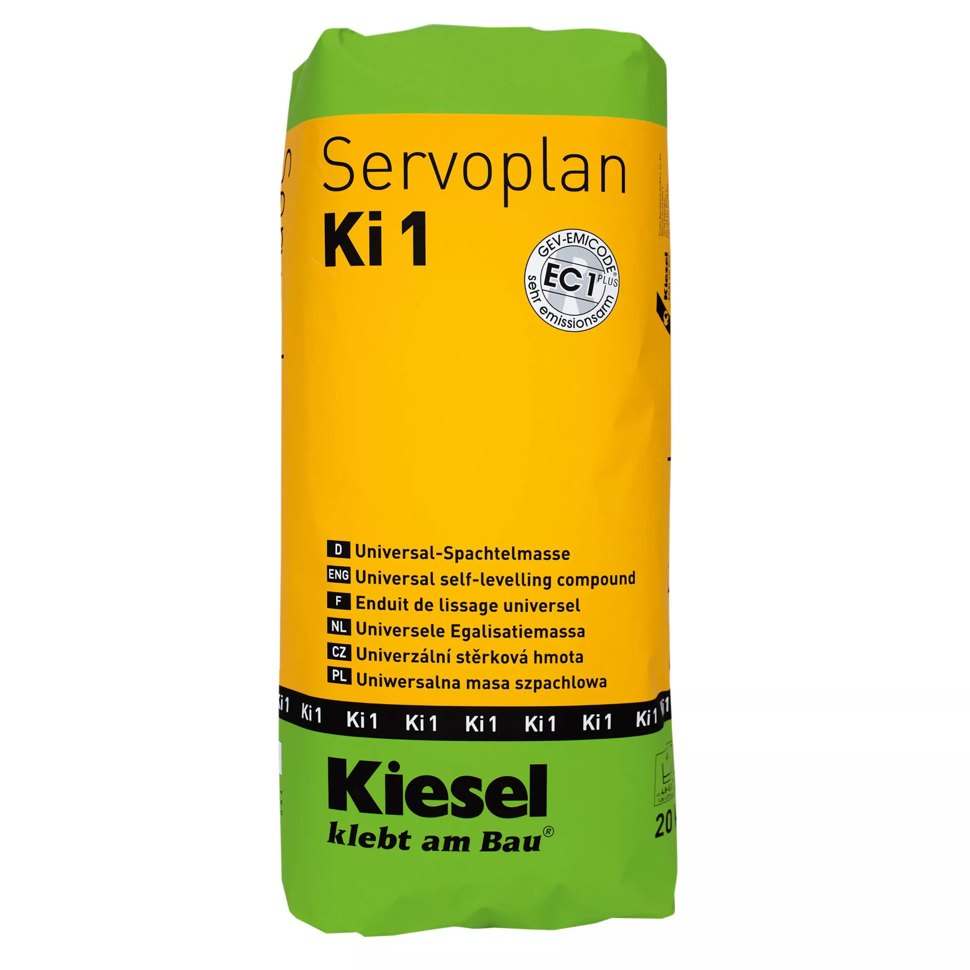 Kiesel Servoplan Ki 1 - nopeasti kuivuva yleistäyteaine (20KG)