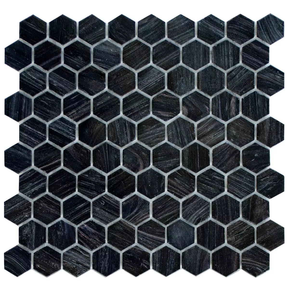 Lasimosaiikki Laatat Trend-Vi Hexagonal 260 Antrasiitti Lasimosaiikki Laatat Trend-Vi Hexagonal 260 Antrasiitti