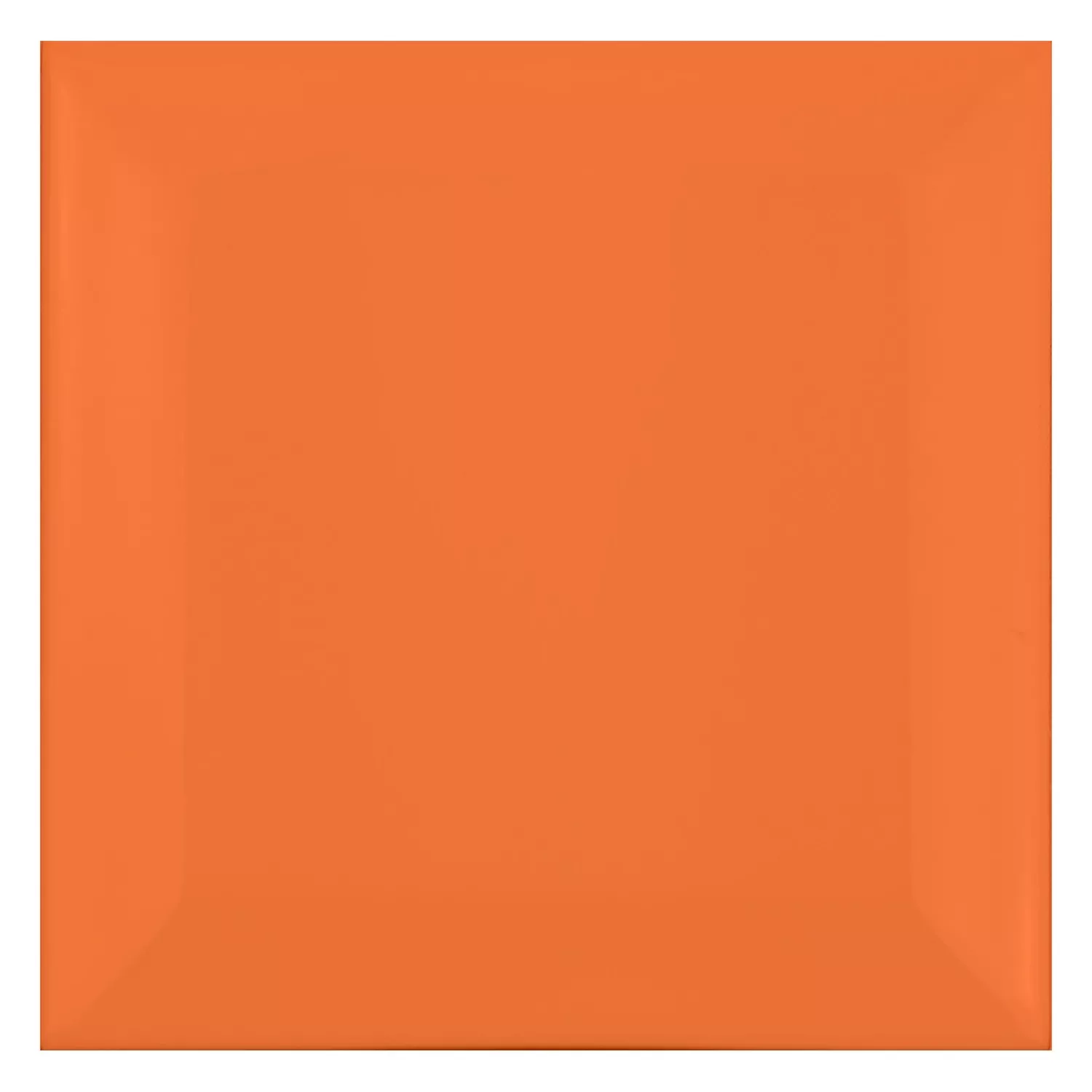 Metro laatta Oranssi Himmeä 10x10 cm Fasetilla Catarina Naranja