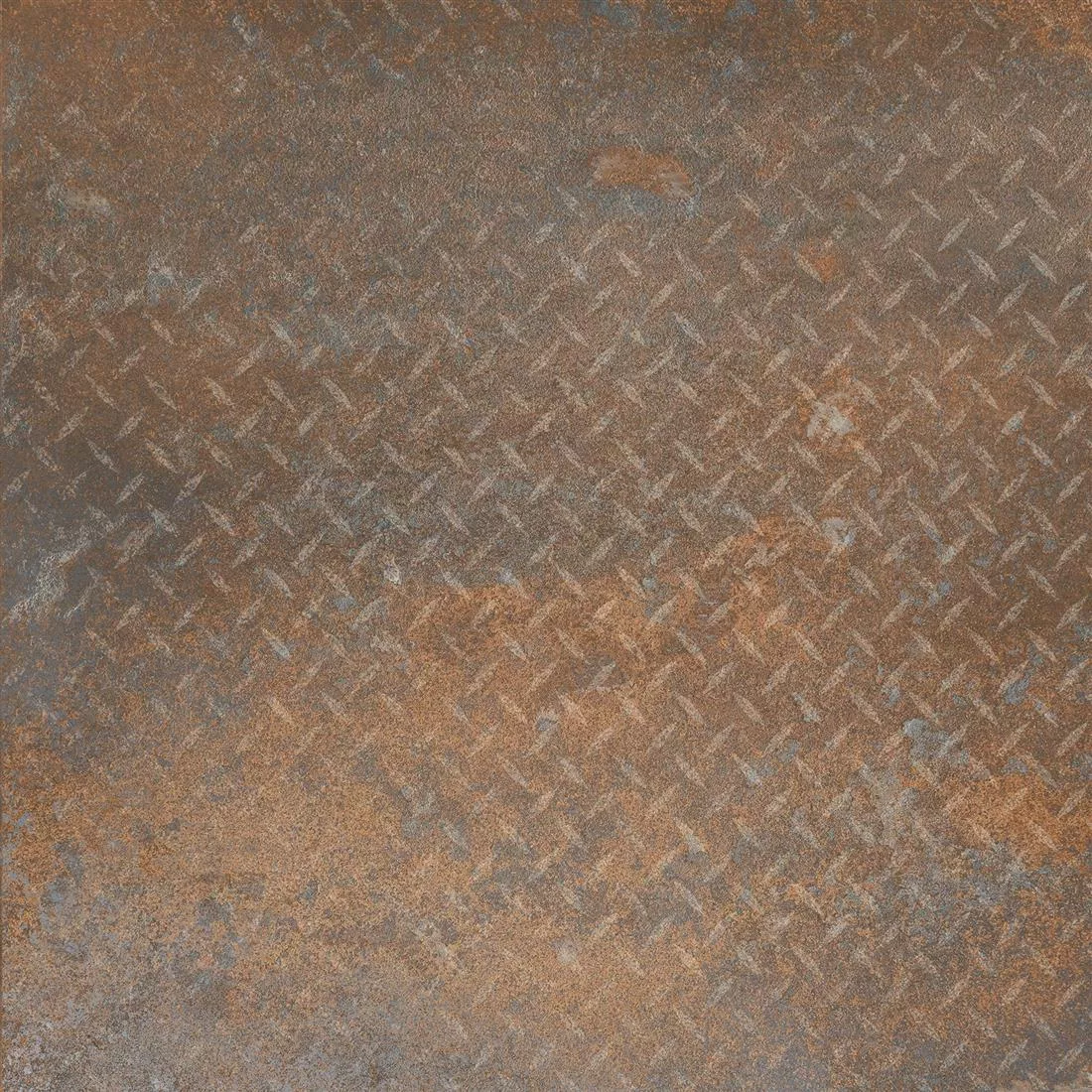 Lattialaatat Sierra Metallin Näköinen Rust R10/B Sisustus Linssilevy