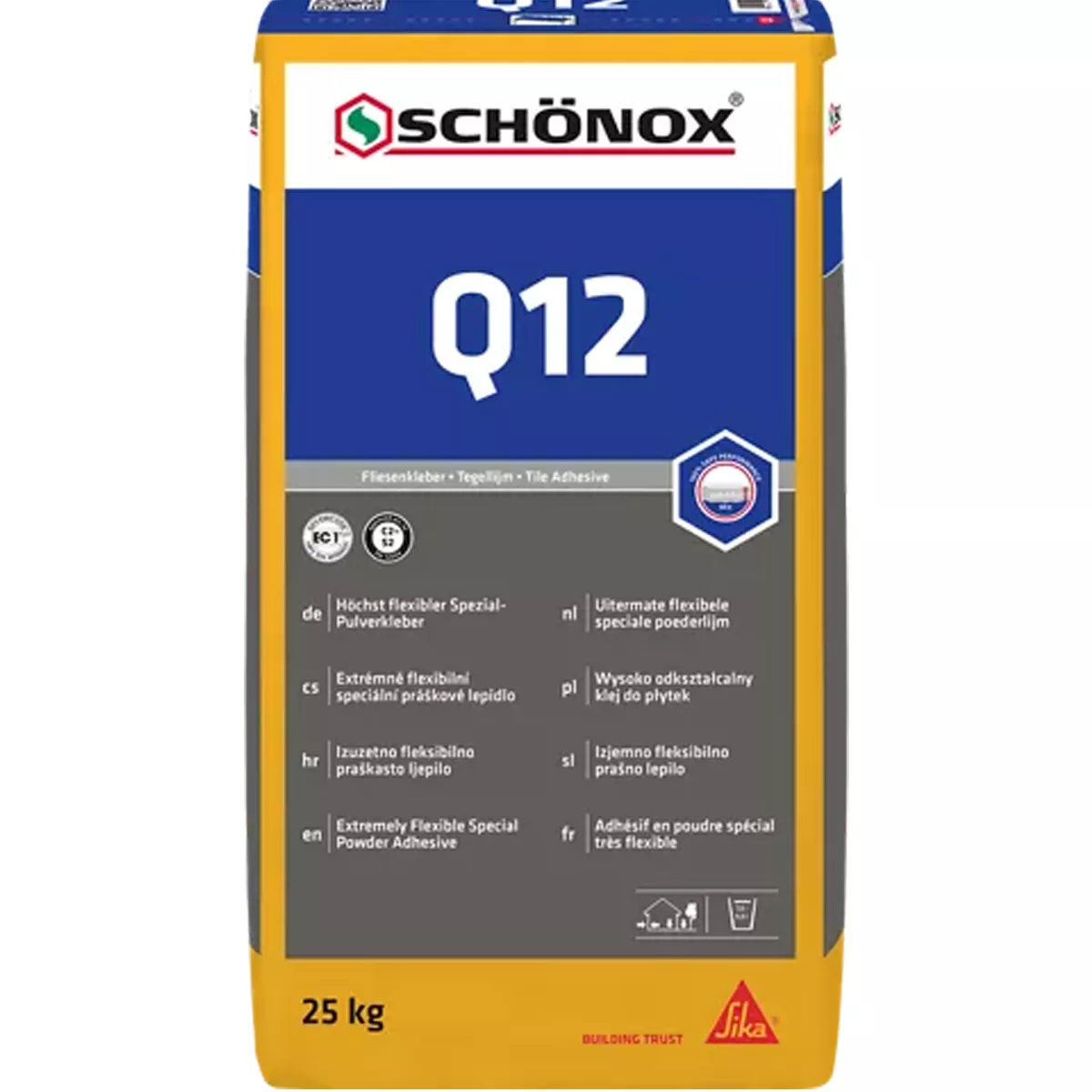 Laattaliima Schönox Q12 erikoisjauheliima 25 kg
