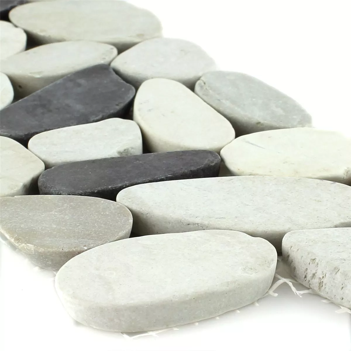 Joen Kiviä Rajaa 10x30cm Valkoinen Beige Vaaleanpunainen Pebbles Joen Kiviä Rajaa 10x30cm Valkoinen Beige Vaaleanpunainen Pebbles