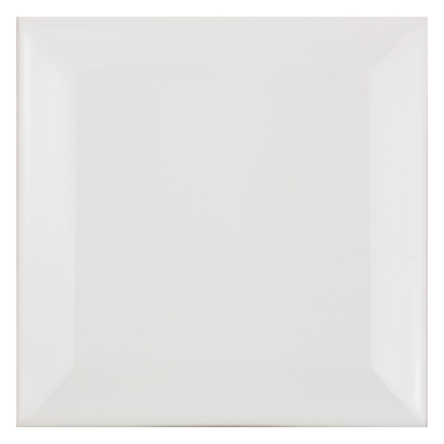 Metro laatta Valkoinen Himmeä 10x10 cm Fasetilla Catarina Blanco