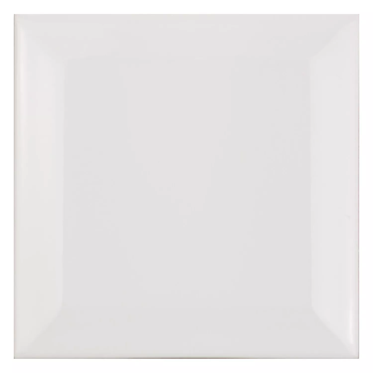 Metro laatta Valkoinen Himmeä 10x10 cm Fasetilla Catarina Blanco