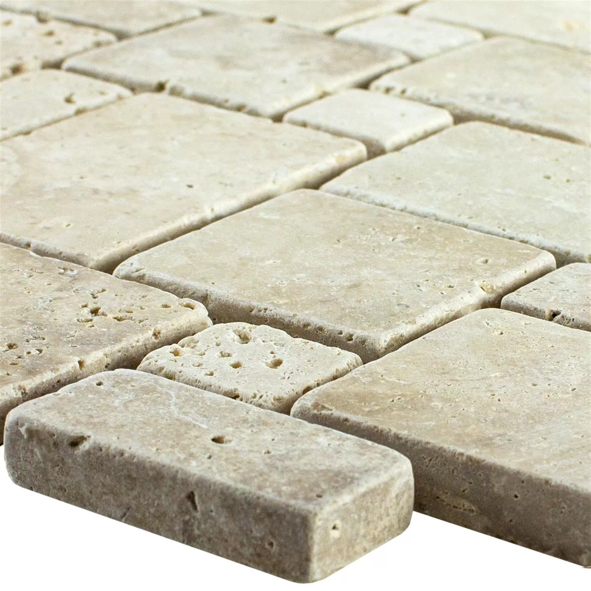 Luonnonkivi Travertiini Mosaiikki Laatat LaGrange Beige Luonnonkivi Travertiini Mosaiikki Laatat LaGrange Beige