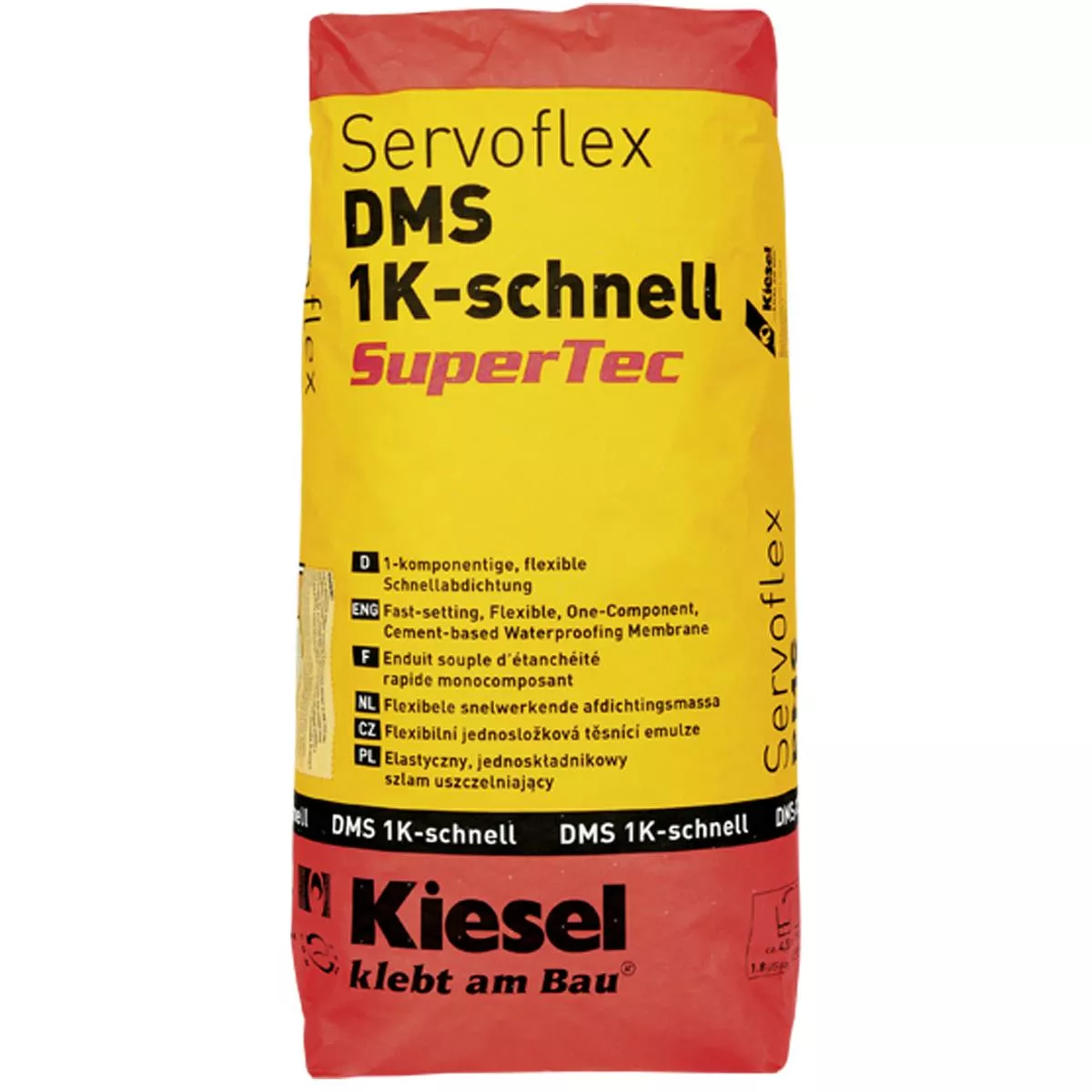 Itsetasoittuva tiiviste Kiesel Servoflex DMS 1K-Schnell 15 kg