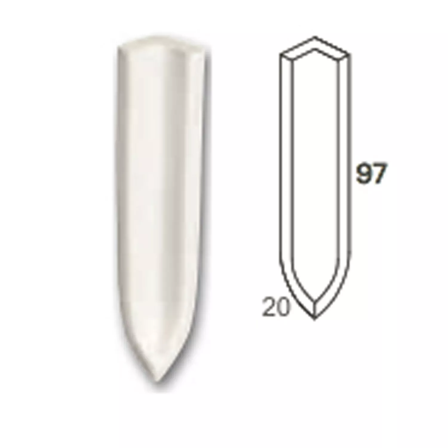 Sisäkulma Hienojakoisia Laatta Antrasiitti 10x2cm Sisäkulma Hienojakoisia Laatta Antrasiitti 10x2cm