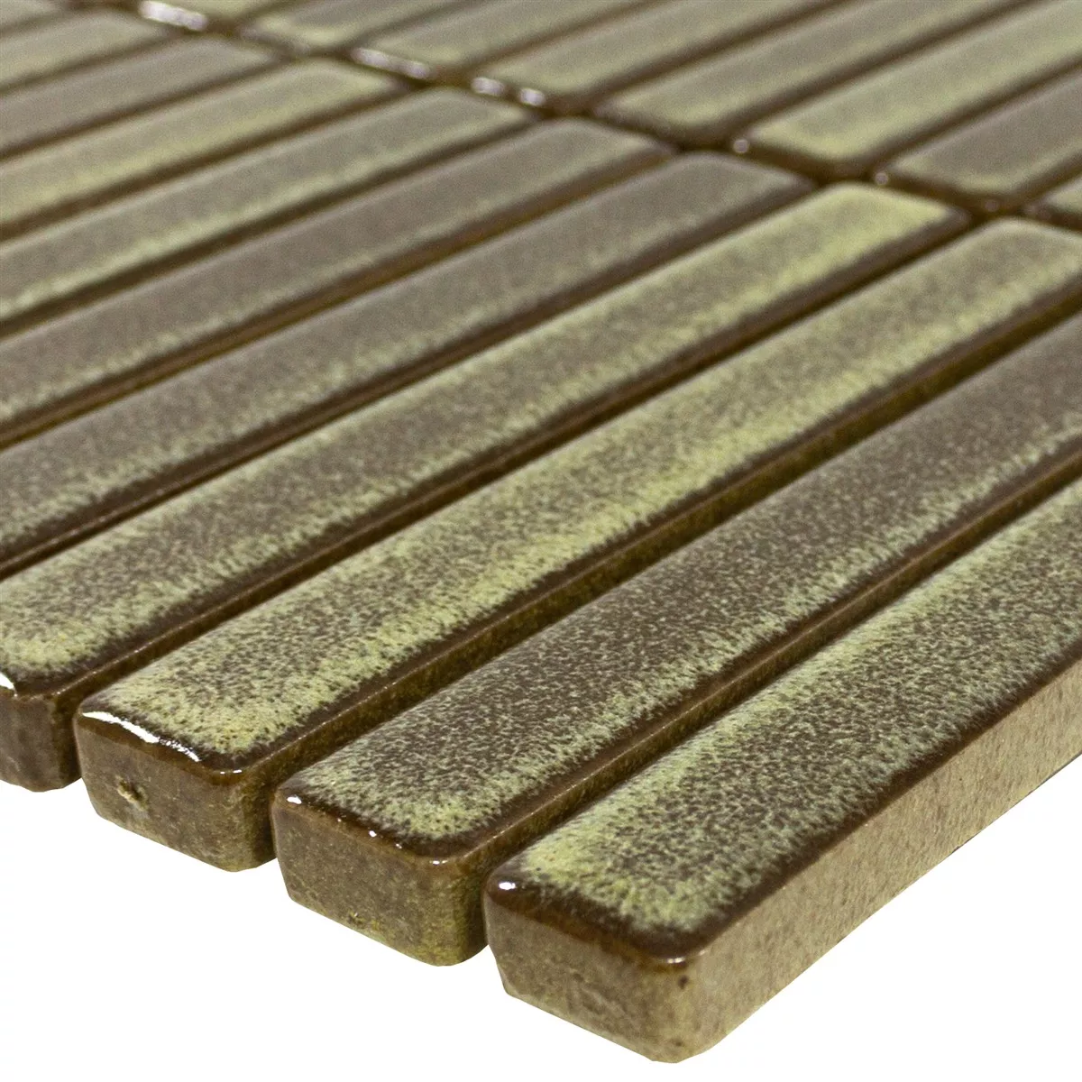 Mosaiikki Laatta Wallachia Vaalean Ruskea Kimaltelevaa 12x92x8 mm