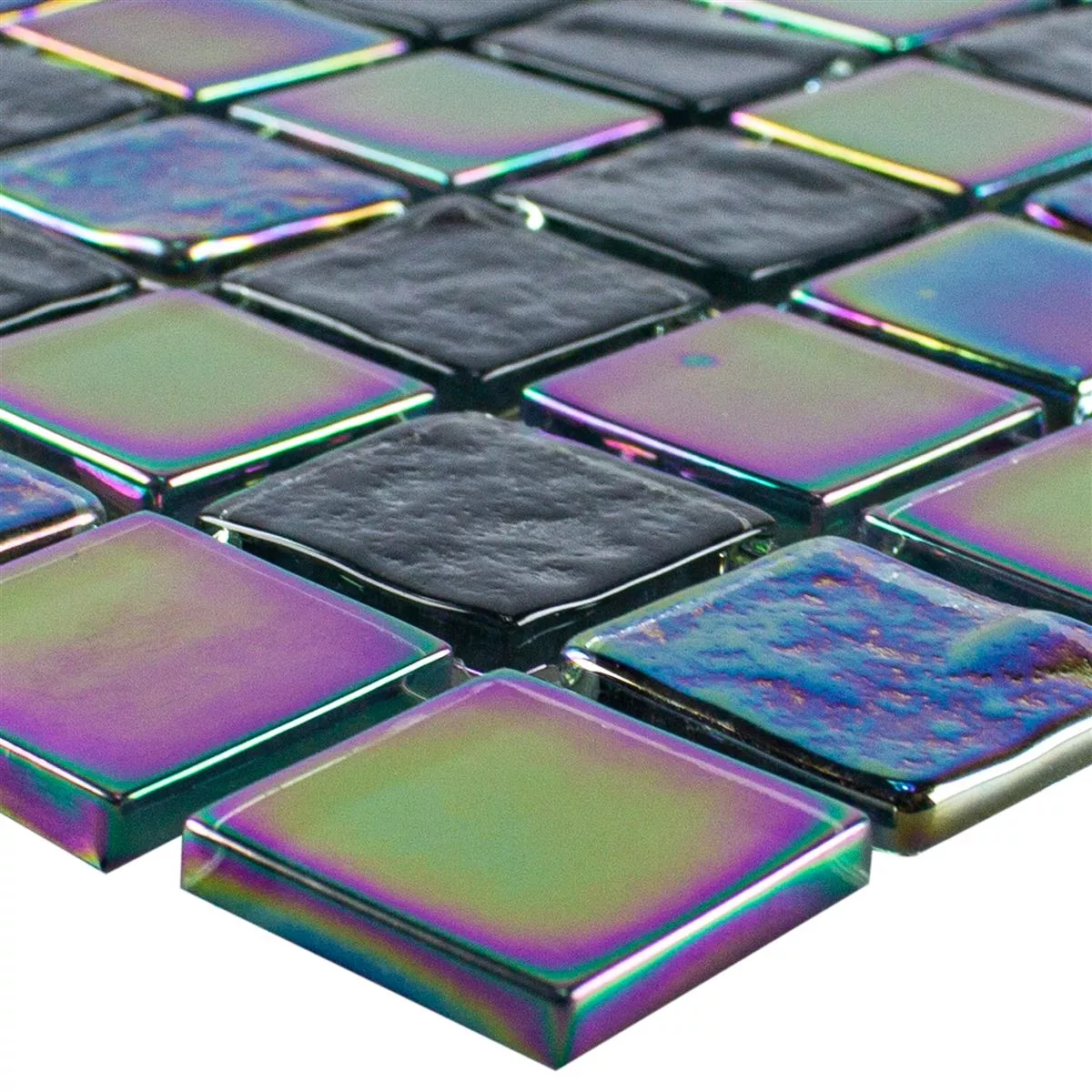 Lasimosaiikki Laatat Helmiäisefekti Manor Musta Lasimosaiikki Laatat Helmiäisefekti Manor Musta