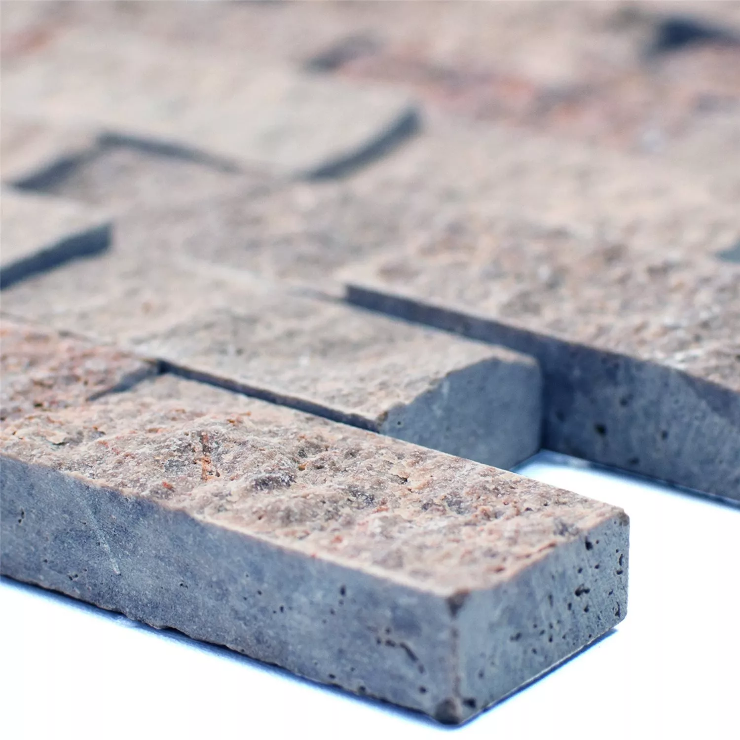 Mosaiikki Laatat Travertiini Patara Noce 3D Mosaiikki Laatat Travertiini Patara Noce 3D