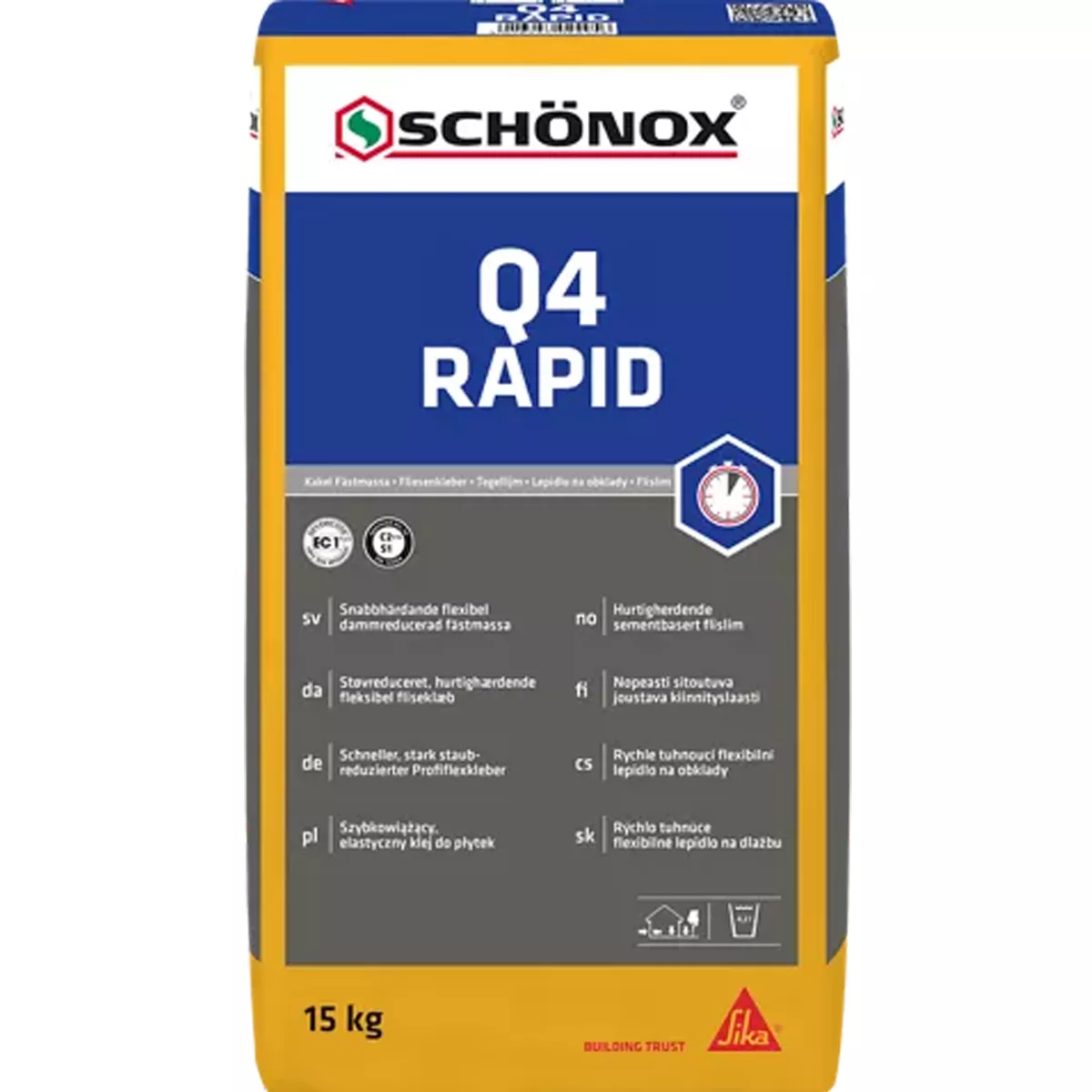 Laattaliima Schönox Q4 RAPID 15 kg