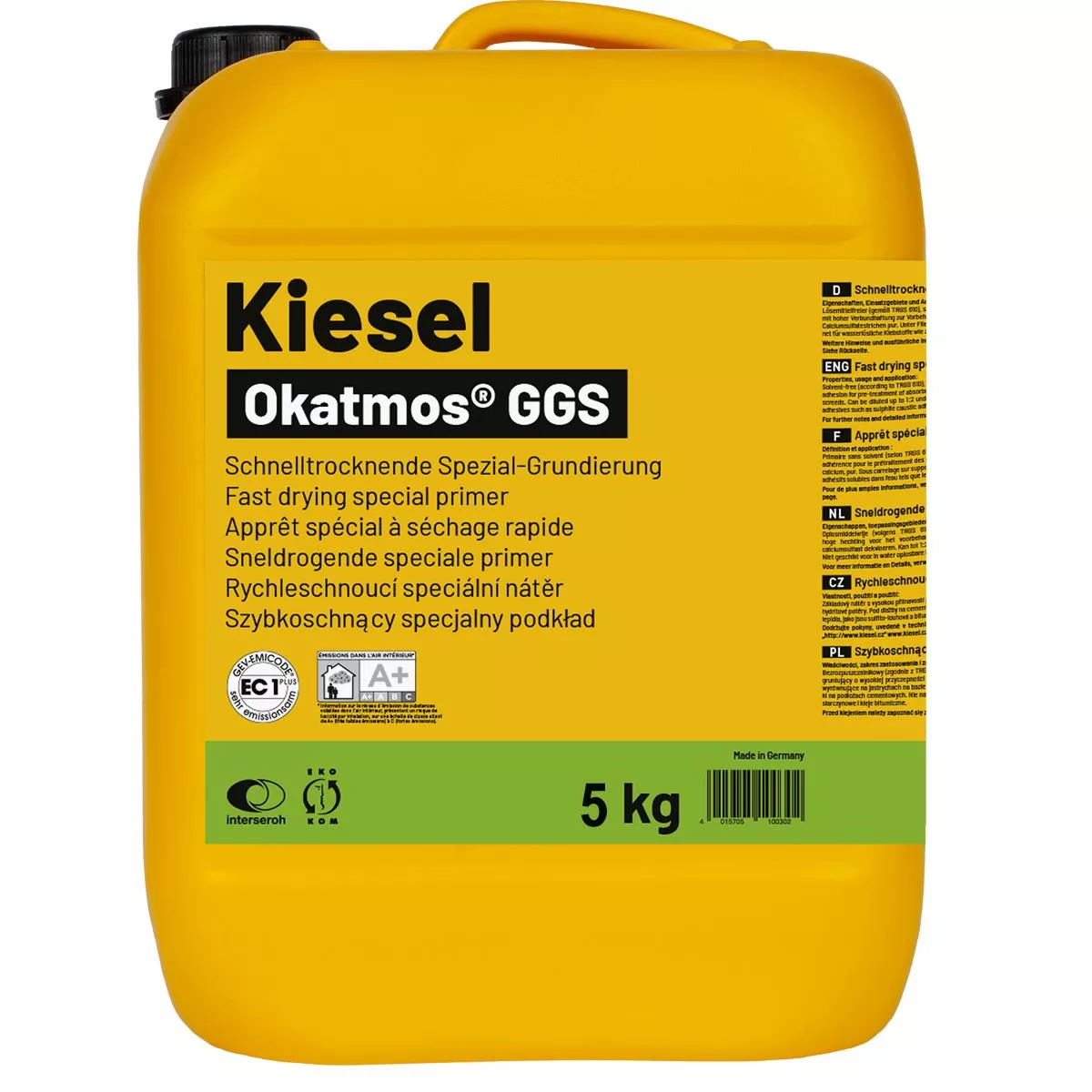 Erikoispohjamaali Okatmos GGS 5 kg Erikoispohjamaali Okatmos GGS 5 kg