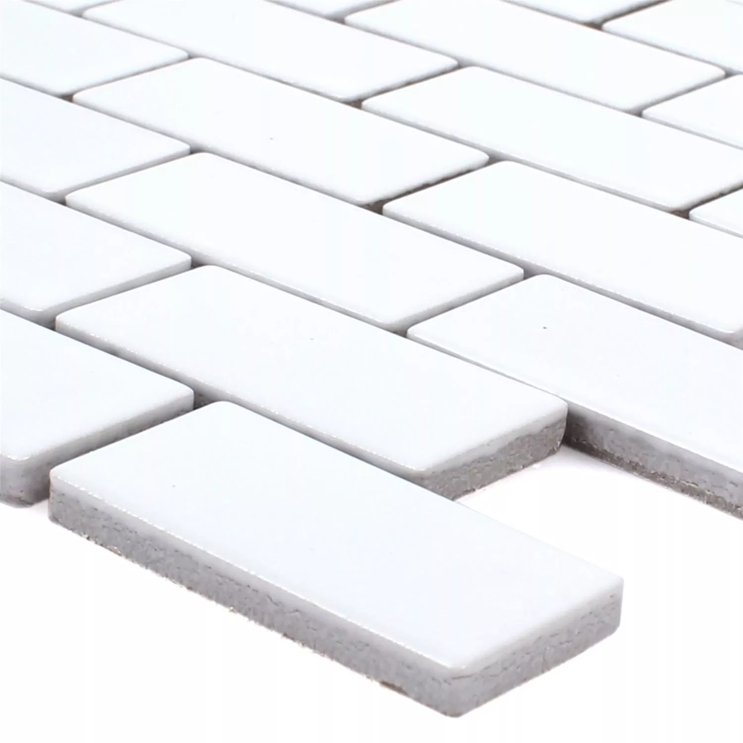 Mosaiikki Laatat Keramiikka Manila Valkoinen Himmeä Mosaiikki Laatat Keramiikka Manila Valkoinen Himmeä